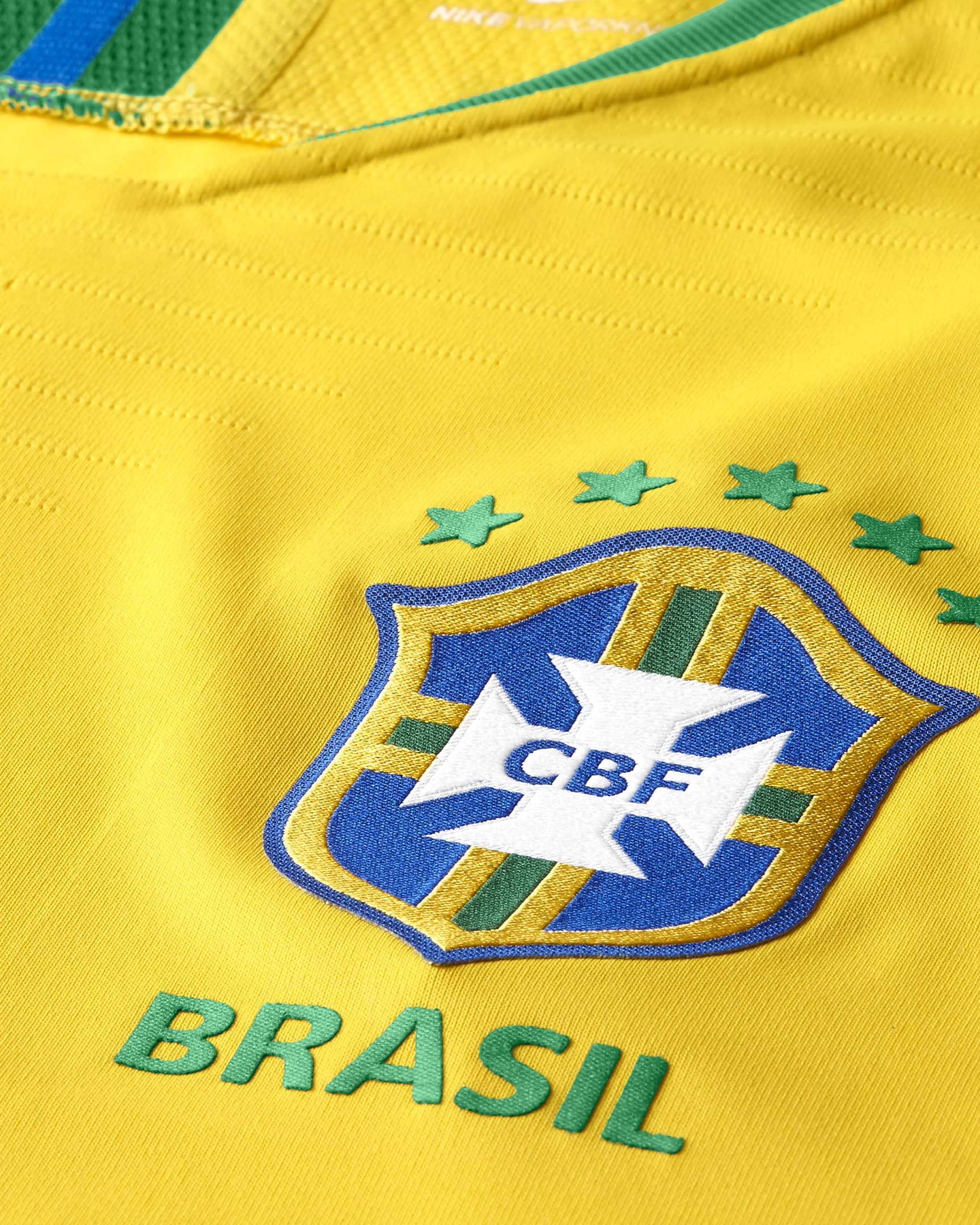 Brazil Vapor Match Home Men's Football Shirt - Midwest Gold/Lucky Green