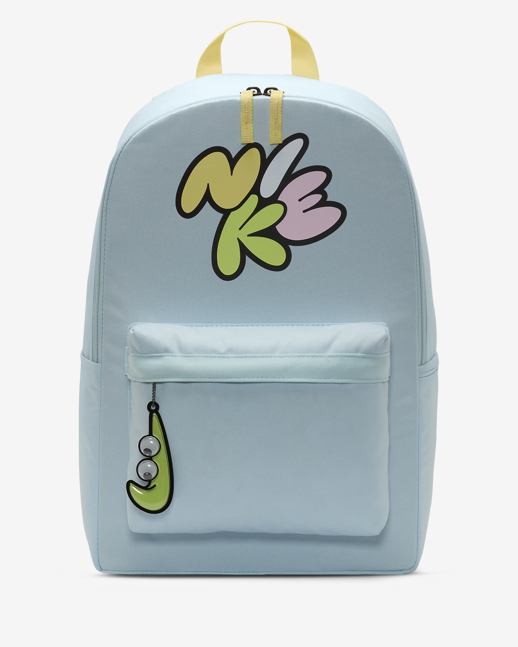 Nike Heritage Older Kids' Backpack (25L) - Glacier Blue/Soft Yellow/Light Lemon Twist