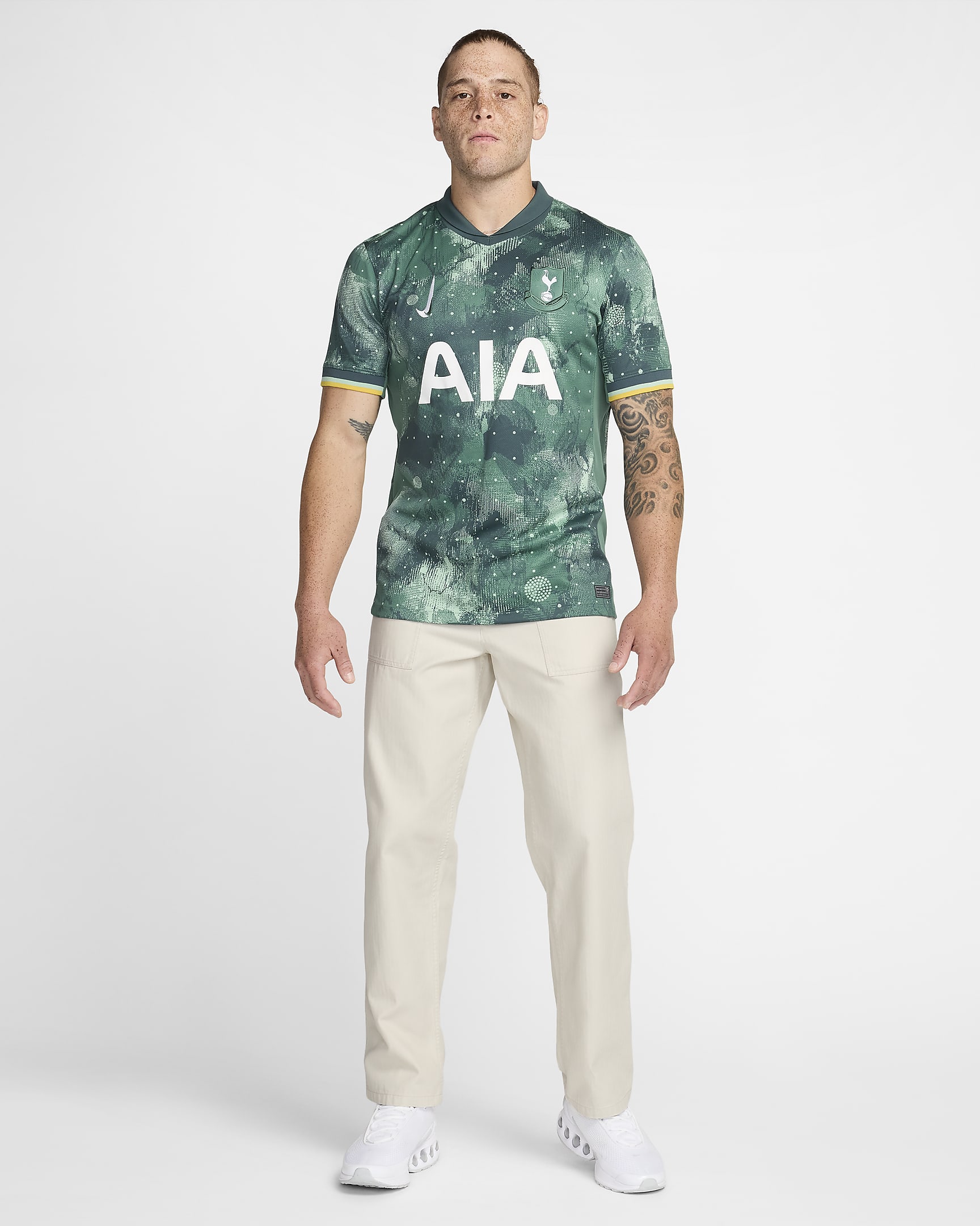 Tottenham Hotspur 2024/25 Stadium Third Nike Dri-FIT Replika-Fußballtrikot (Herren) - Enamel Green/Bicoastal/Weiß