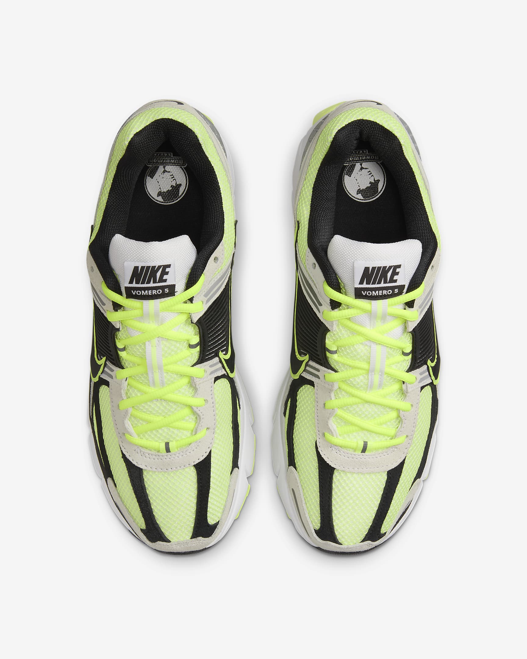 Nike Zoom Vomero 5 Men's Shoes - Volt/White/Metallic Platinum/Black