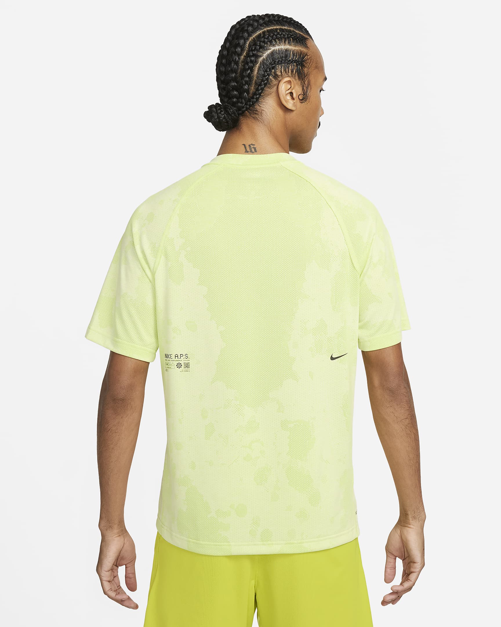 Nike Dri Fit Adv Aps Mens Engineered Short Sleeve Fitness Top Nike Lu