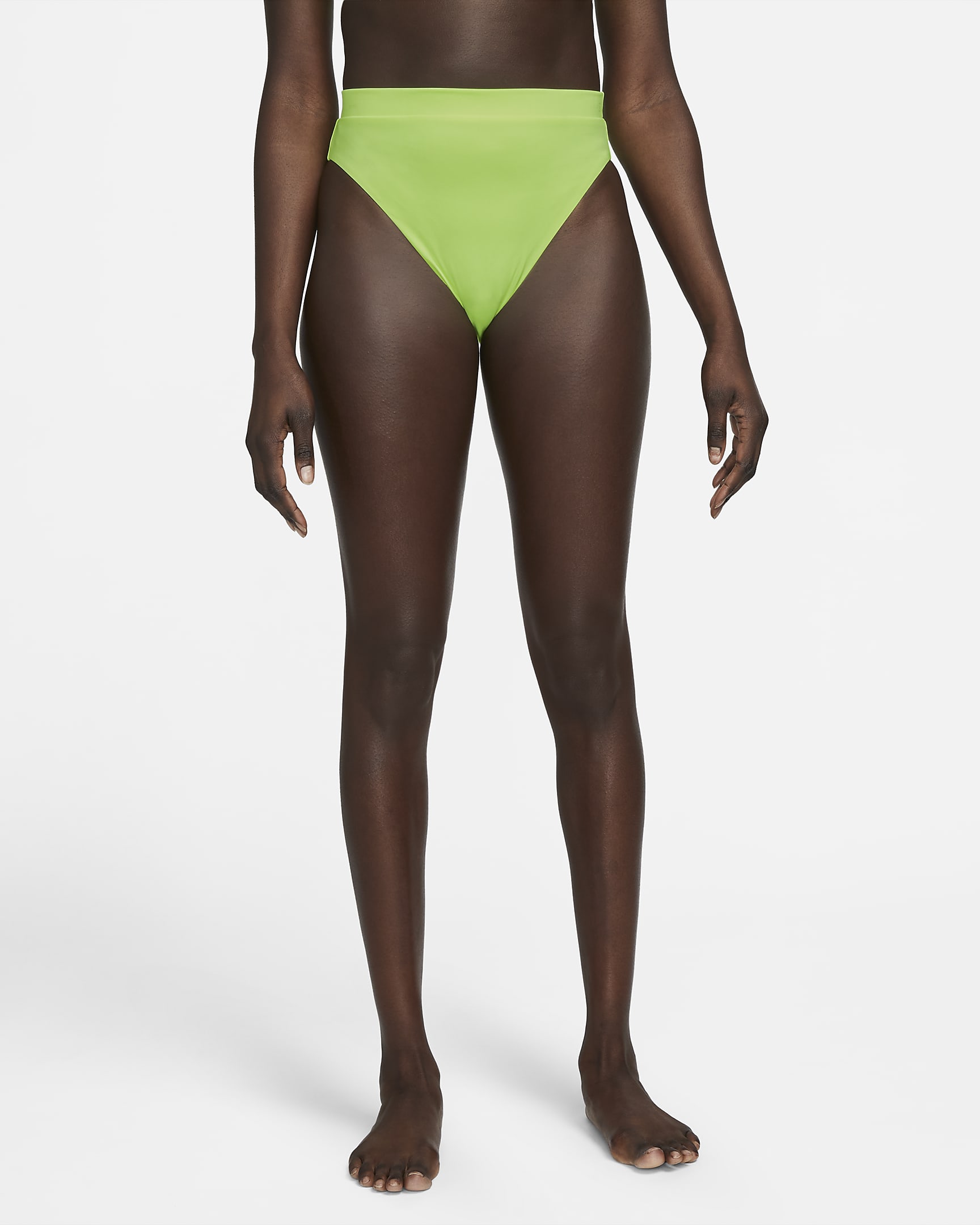 Nike Essential Women's High-Waist Swim Bottom - Volt Glow