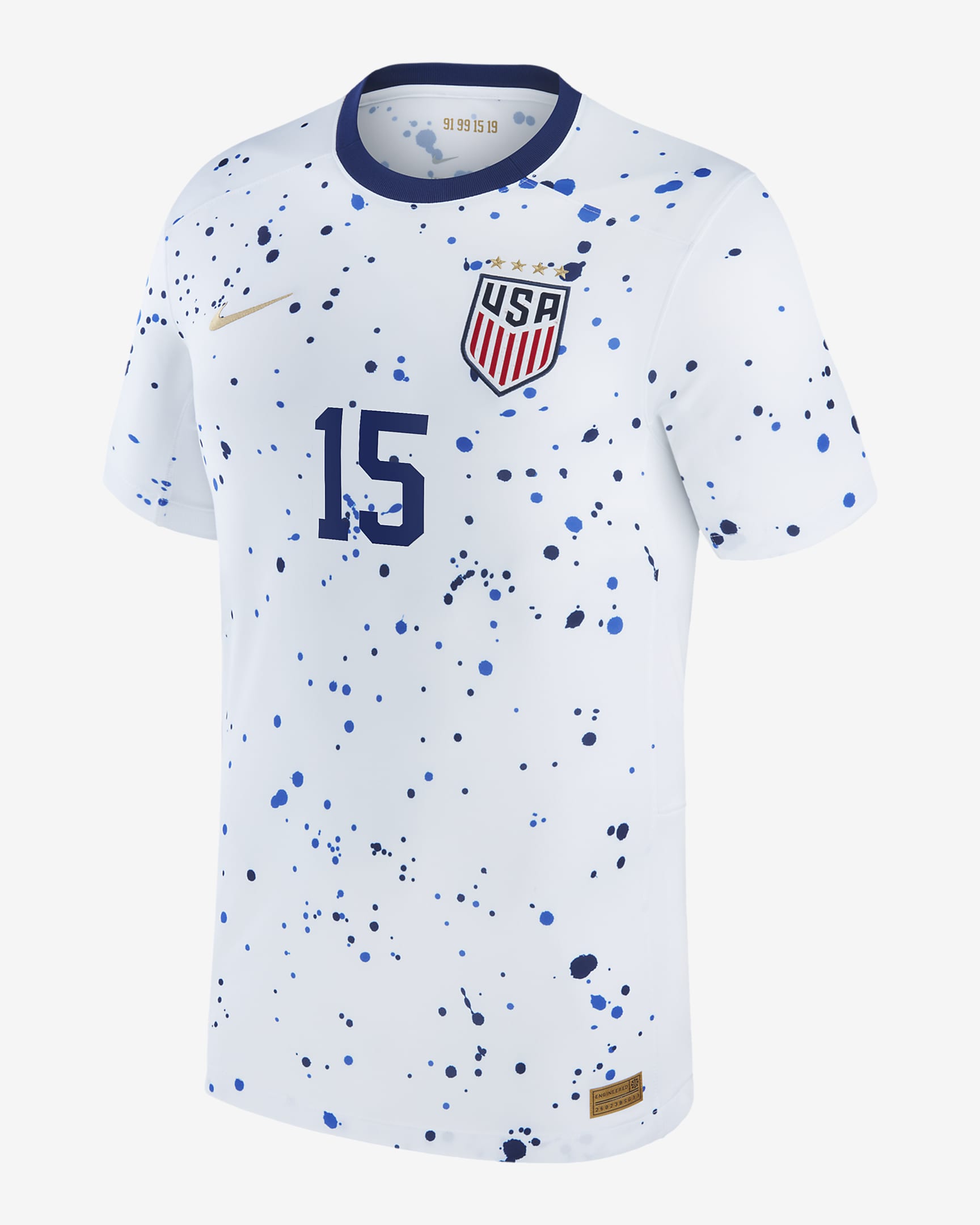 Megan Rapinoe Uswnt 2023 Stadium Home Mens Nike Dri Fit Soccer Jersey 