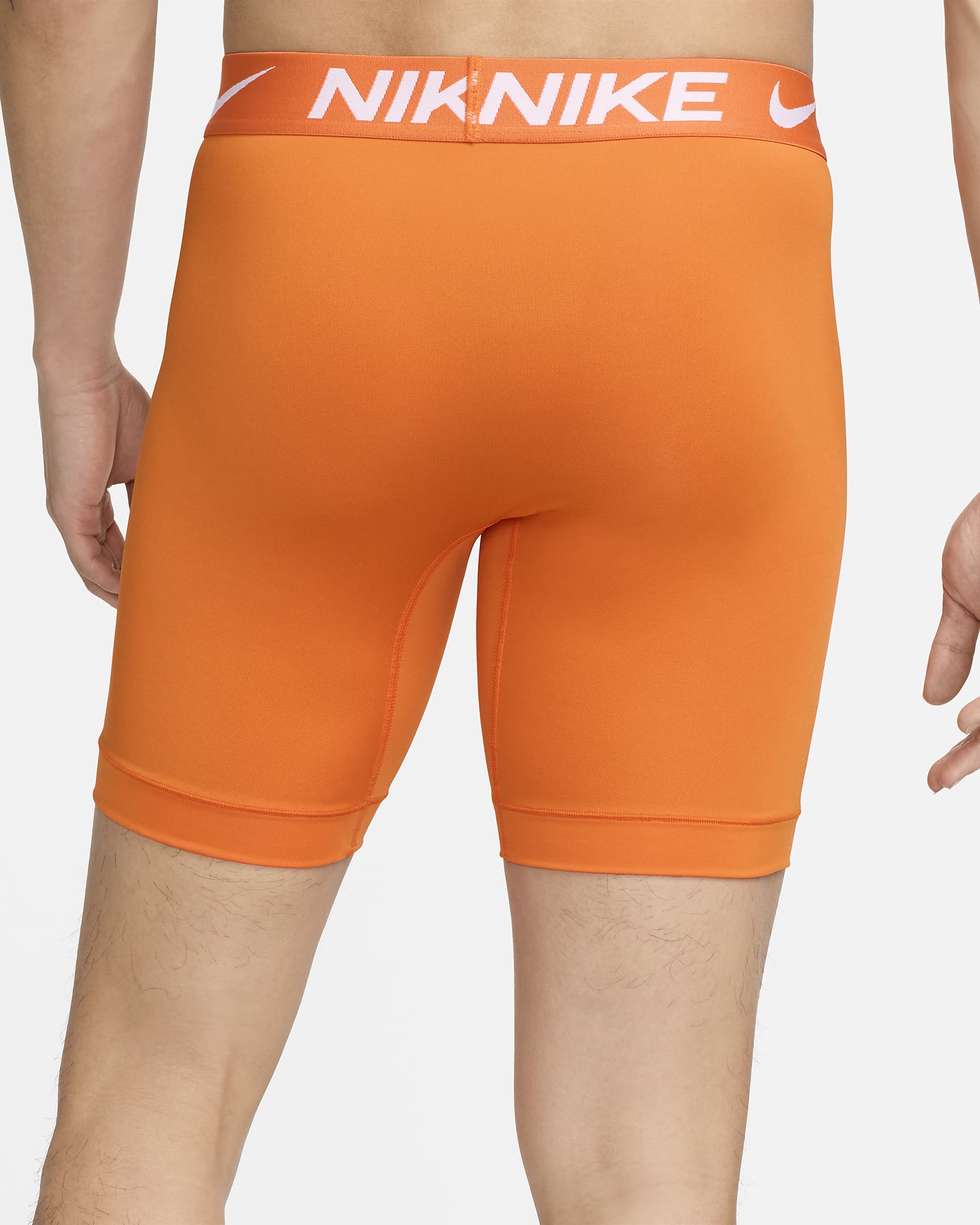 Nike Dri-FIT Essential Micro Long Boxer Briefs (3-Pack) - Orange