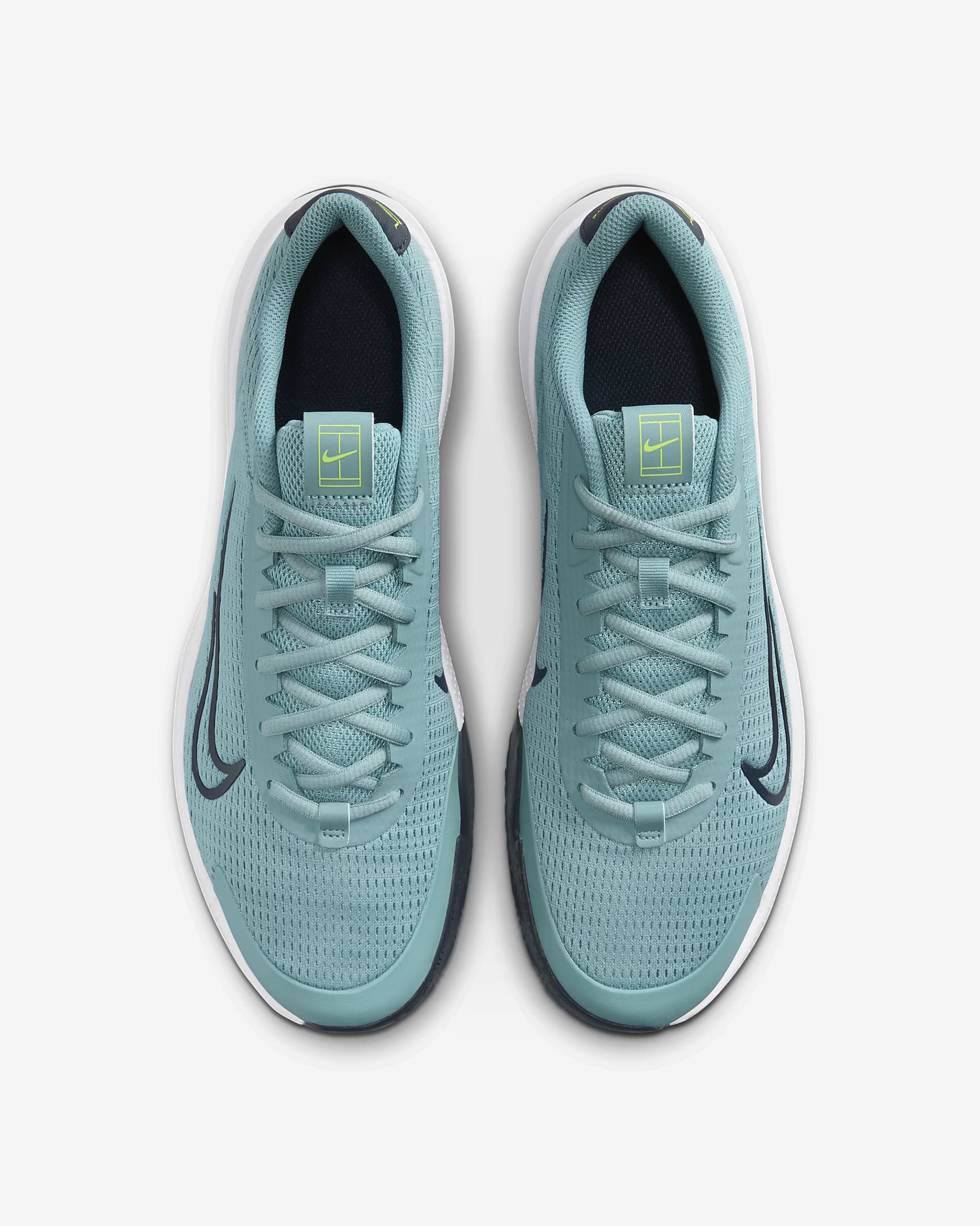 NikeCourt Vapor Lite 2 Men's Clay Tennis Shoes - Denim Turquoise/Volt/Armoury Navy