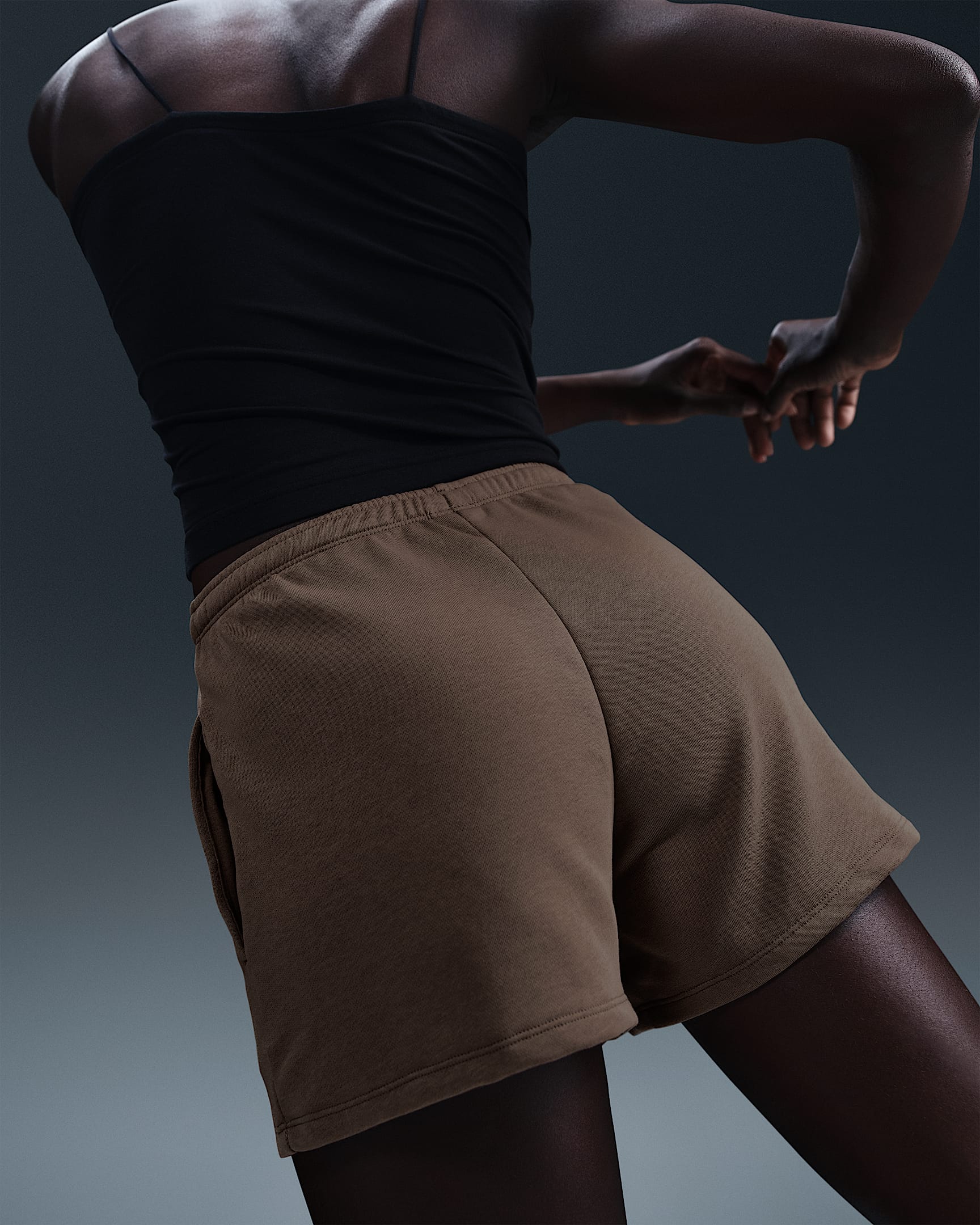nike women's terry shorts