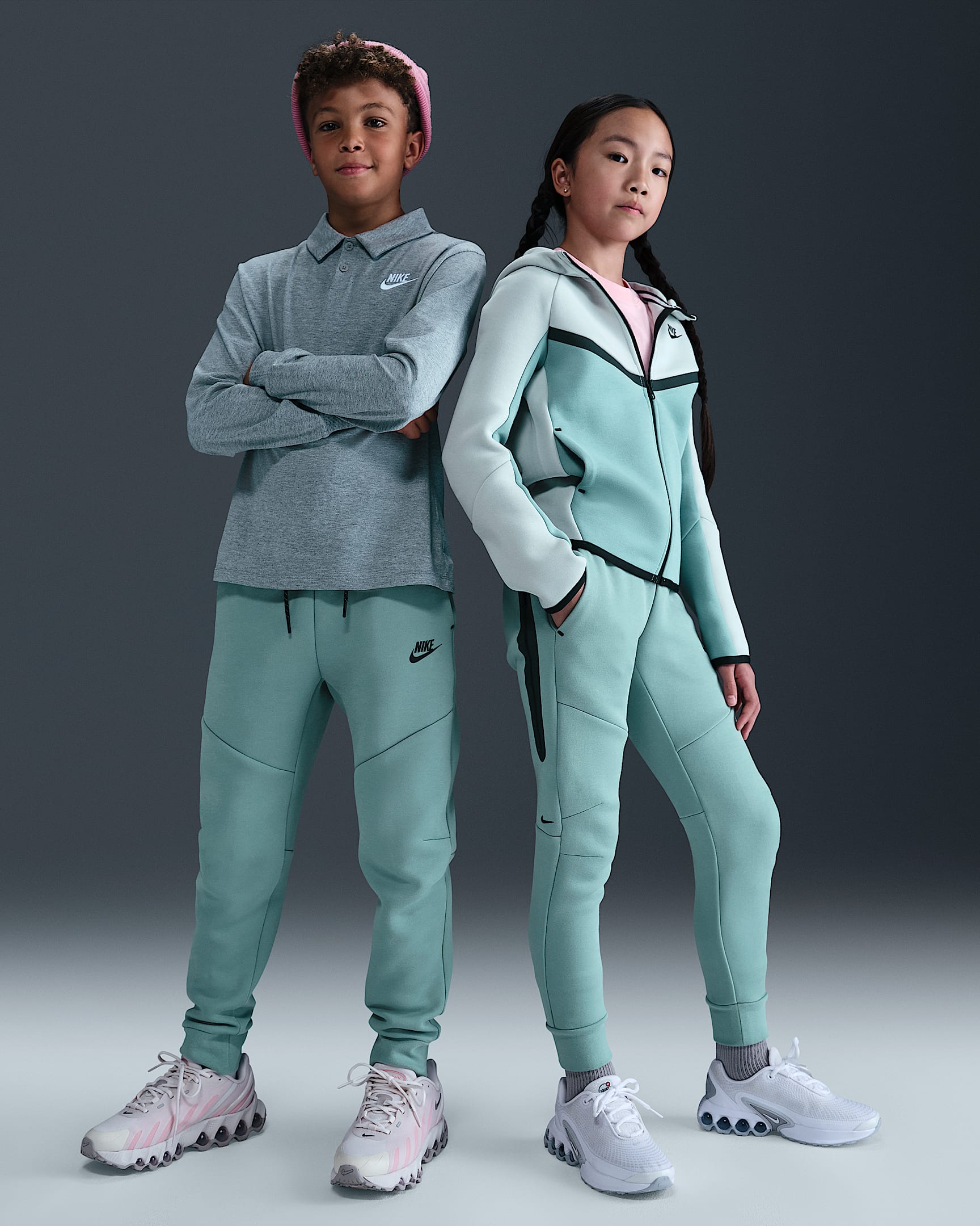 Nike Sportswear Tech Fleece Big Kids' Joggers - Cannon/Black/Black