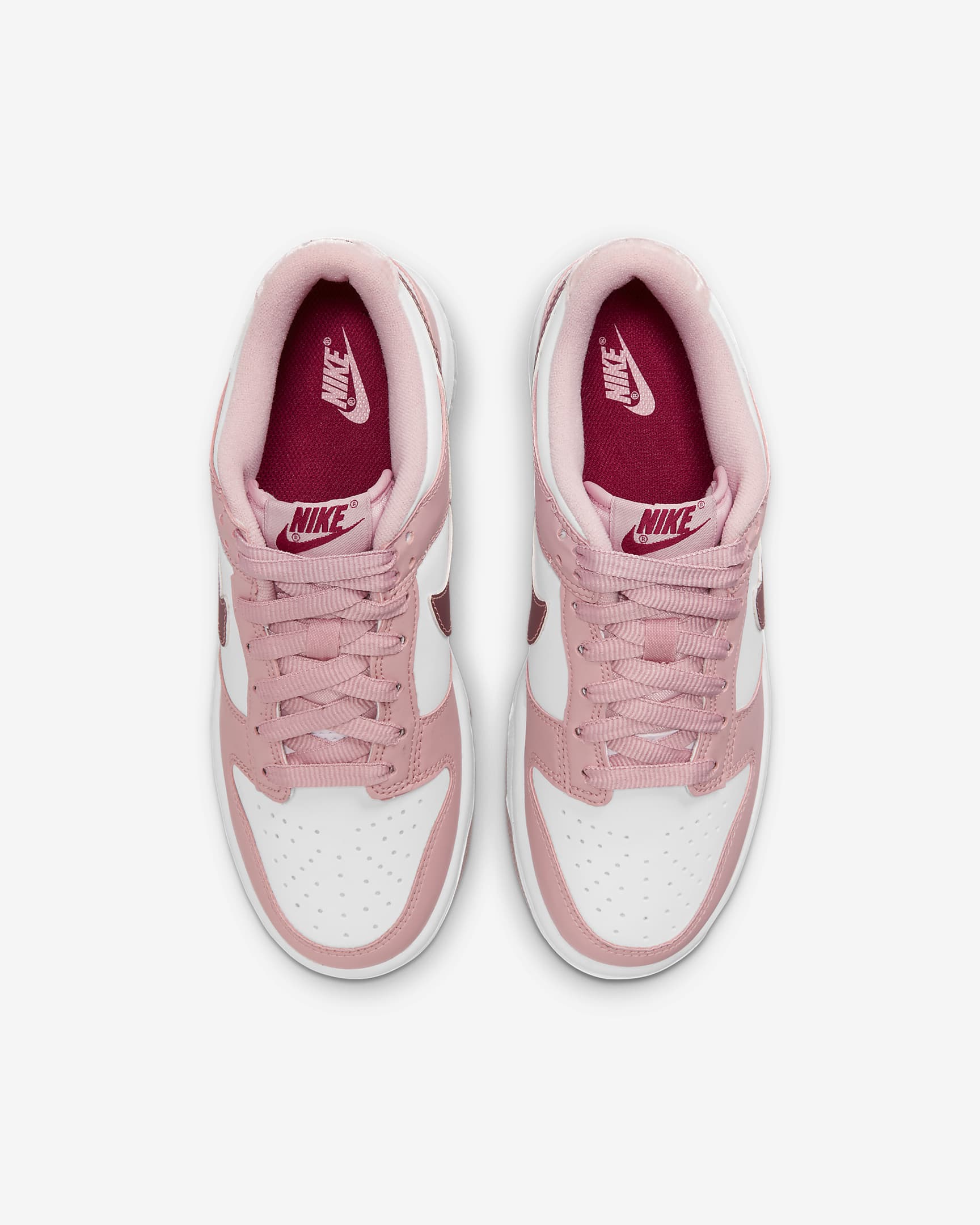 Nike Dunk Low cipő nagyobb gyerekeknek - Pink Glaze/Fehér/Pomegranate/Pink Glaze