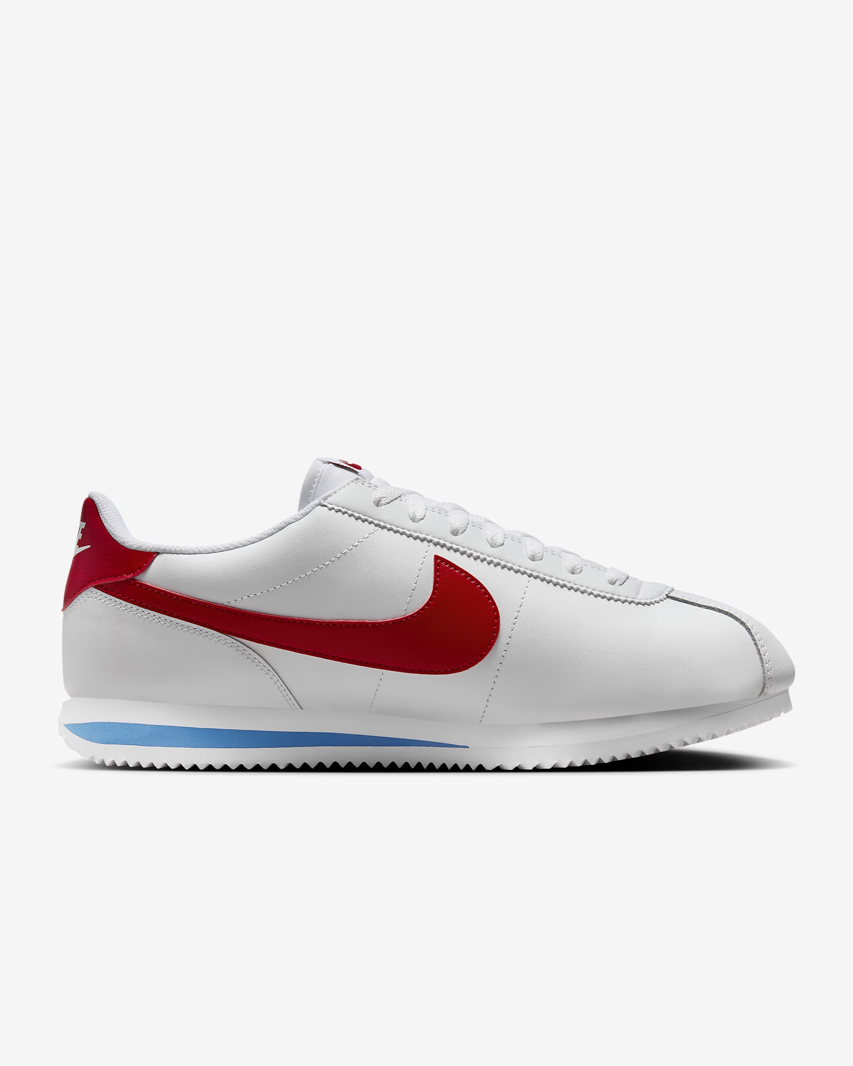 Nike Cortez Leather Men's Shoes - White/Varsity Blue/Varsity Red