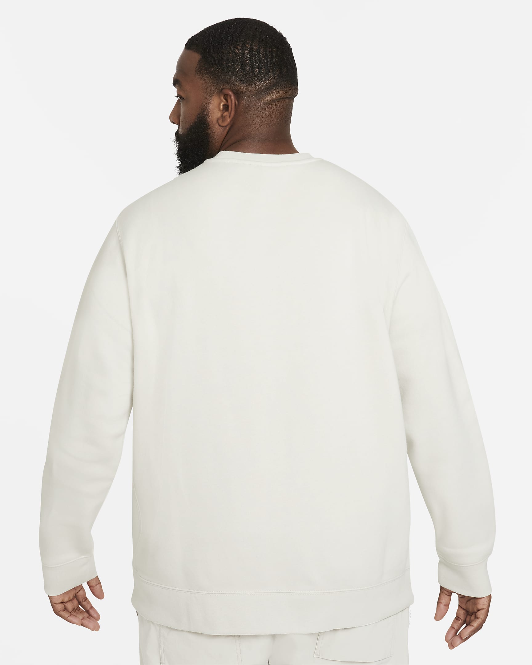 Nike Sportswear Club Fleece Men's Crew - Light Bone/White