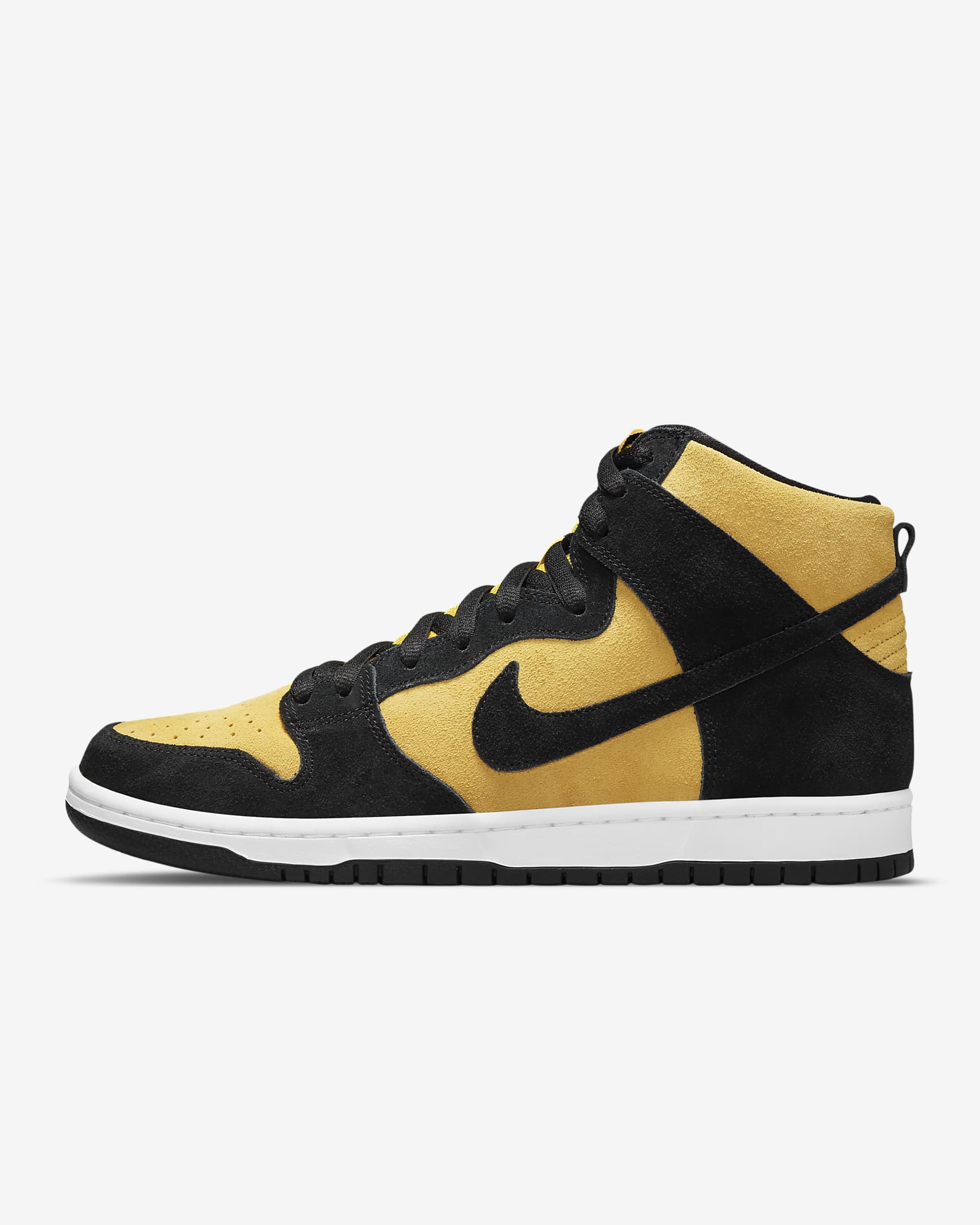 Calzado de skateboarding para hombre Nike SB Dunk High Pro - Negro/Amarillo universitario/Blanco/Negro