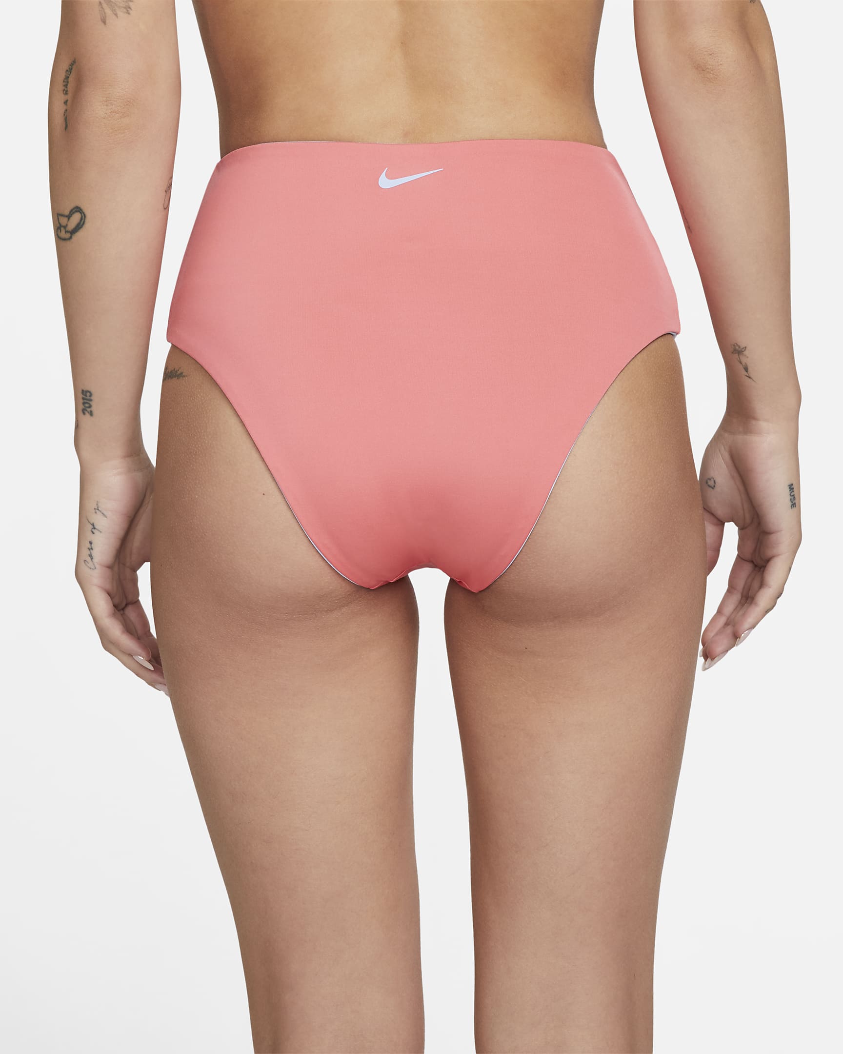 Parte inferior de traje de baño con cintura alta reversible Nike - Cobalto felicidad