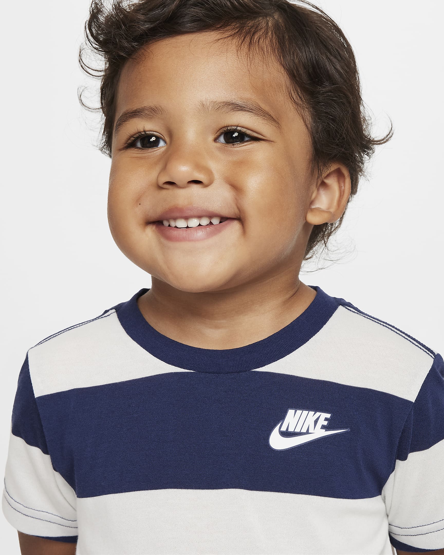 Nike Toddler Rugby Stripe T-Shirt - Midnight Navy