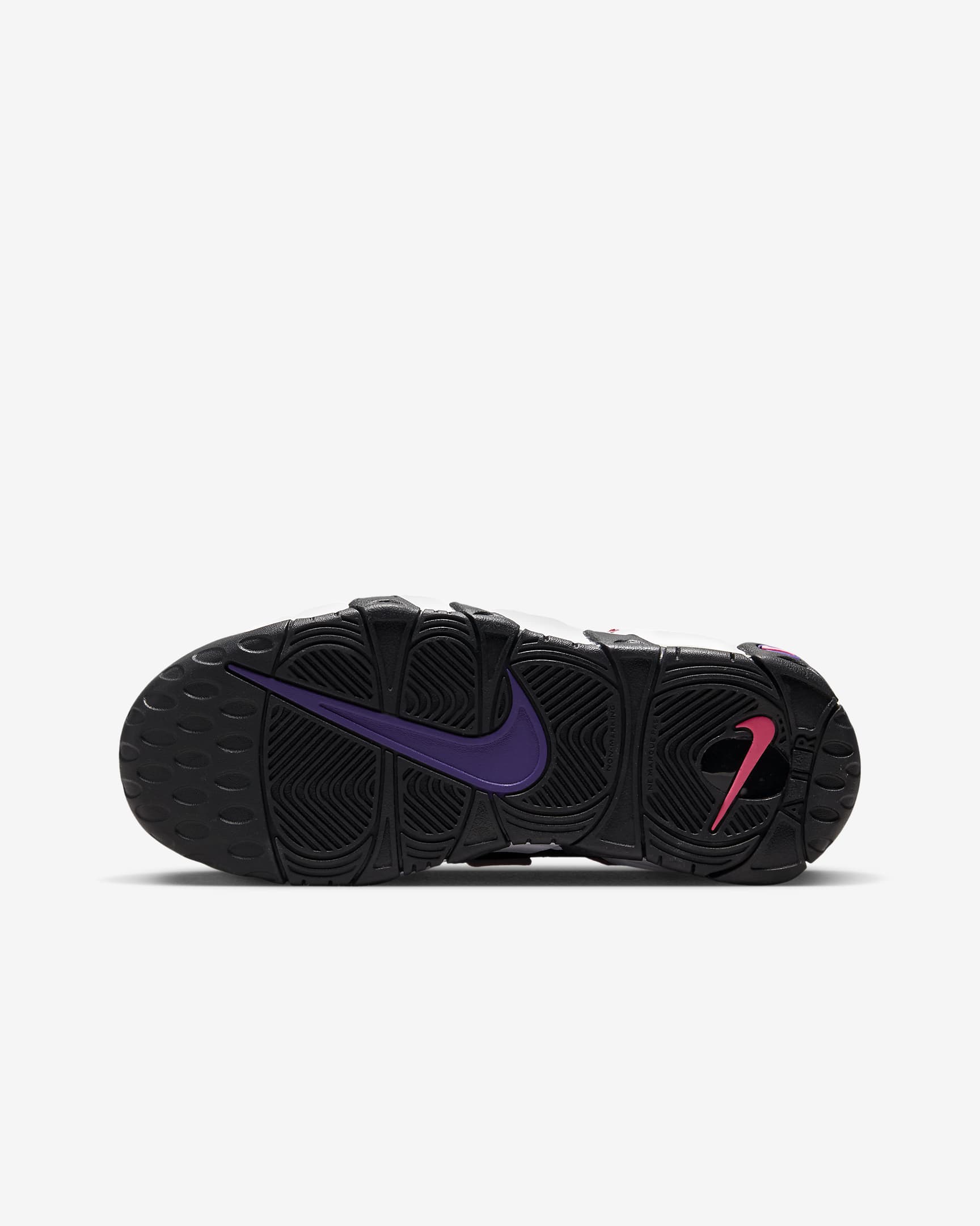 Calzado para niños grandes Nike Air More Uptempo - Negro/Morado cancha/Hiperrosa/Multicolor