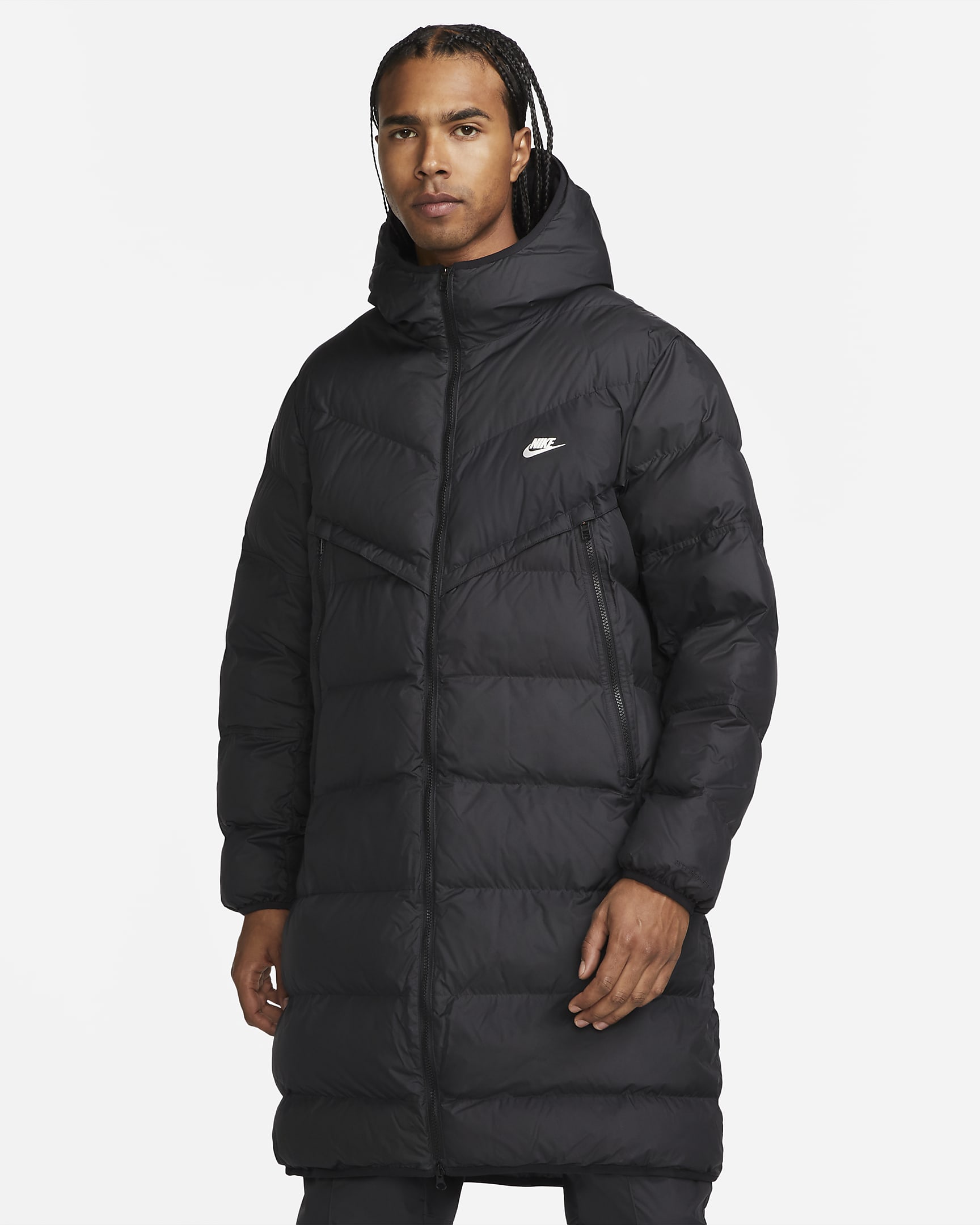 Pánská parka Nike Sportswear Storm-FIT Windrunner s výplní PRIMALOFT® - Černá/Černá/Sail