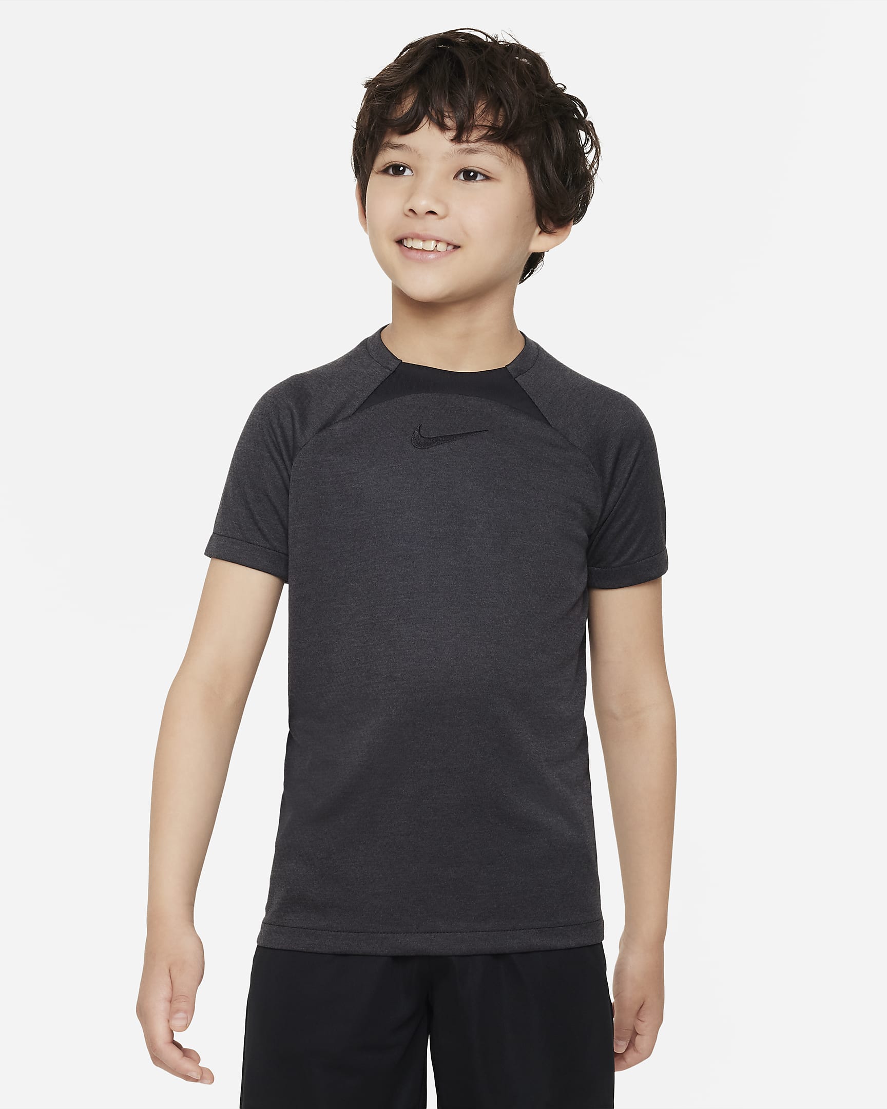 Nike Dri-FIT Academy Older Kids' Football Top - Black/Black