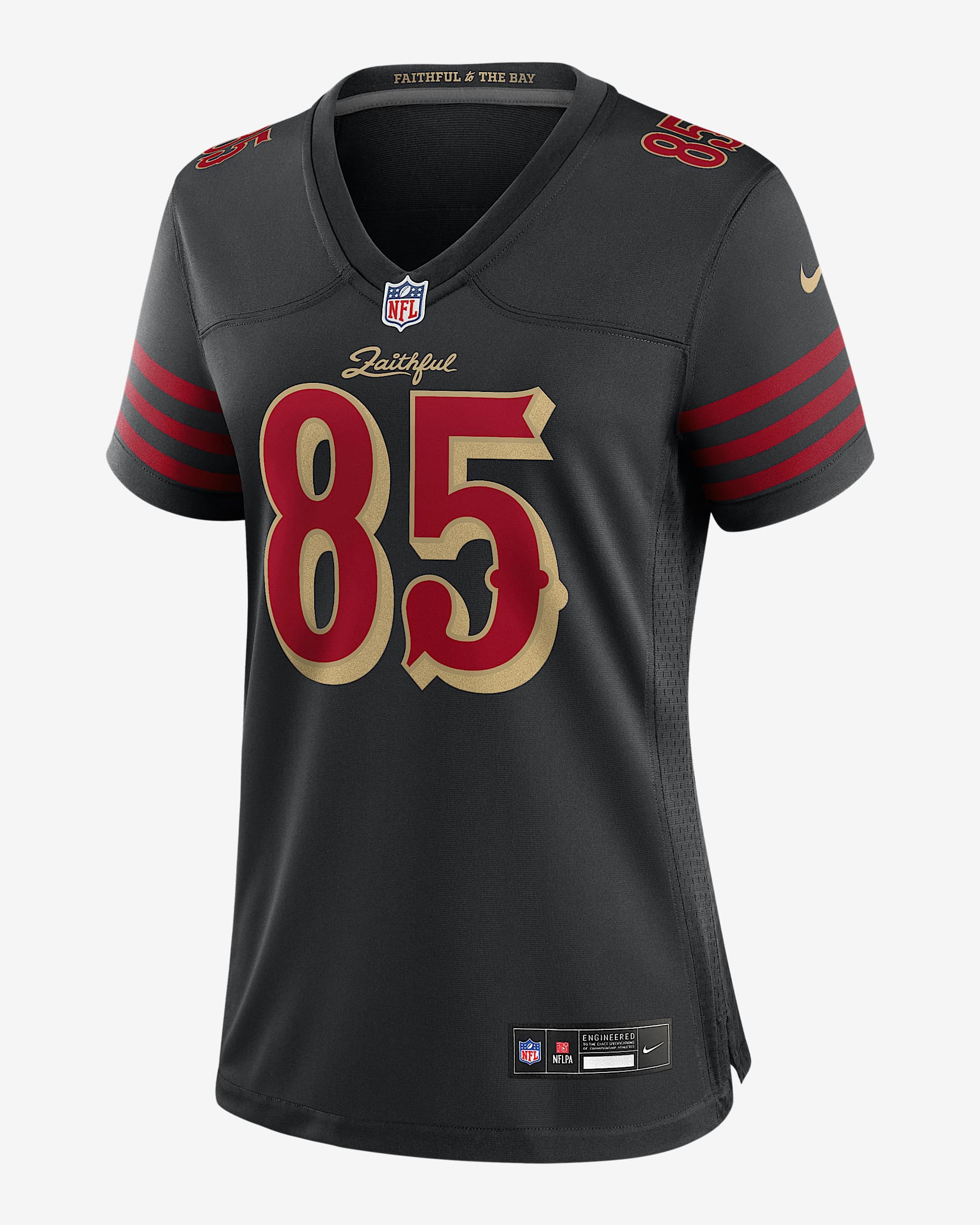 Jersey Nike de la NFL Game para mujer George Kittle San Francisco 49ers Rivalries Collection - Negro