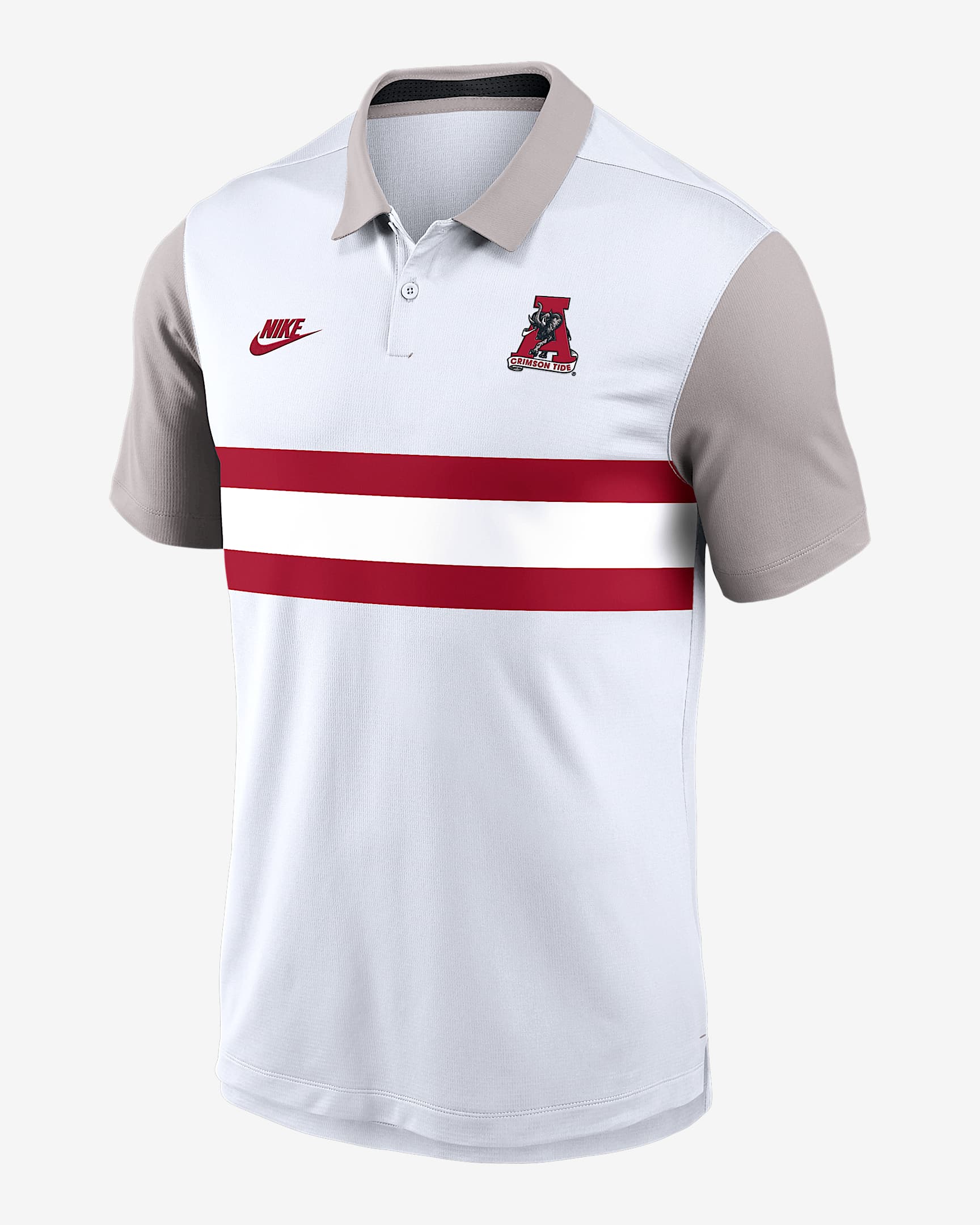 Alabama Athletic Prep Vapor Legacy Logo Men's Nike Dri-FIT College Polo - White