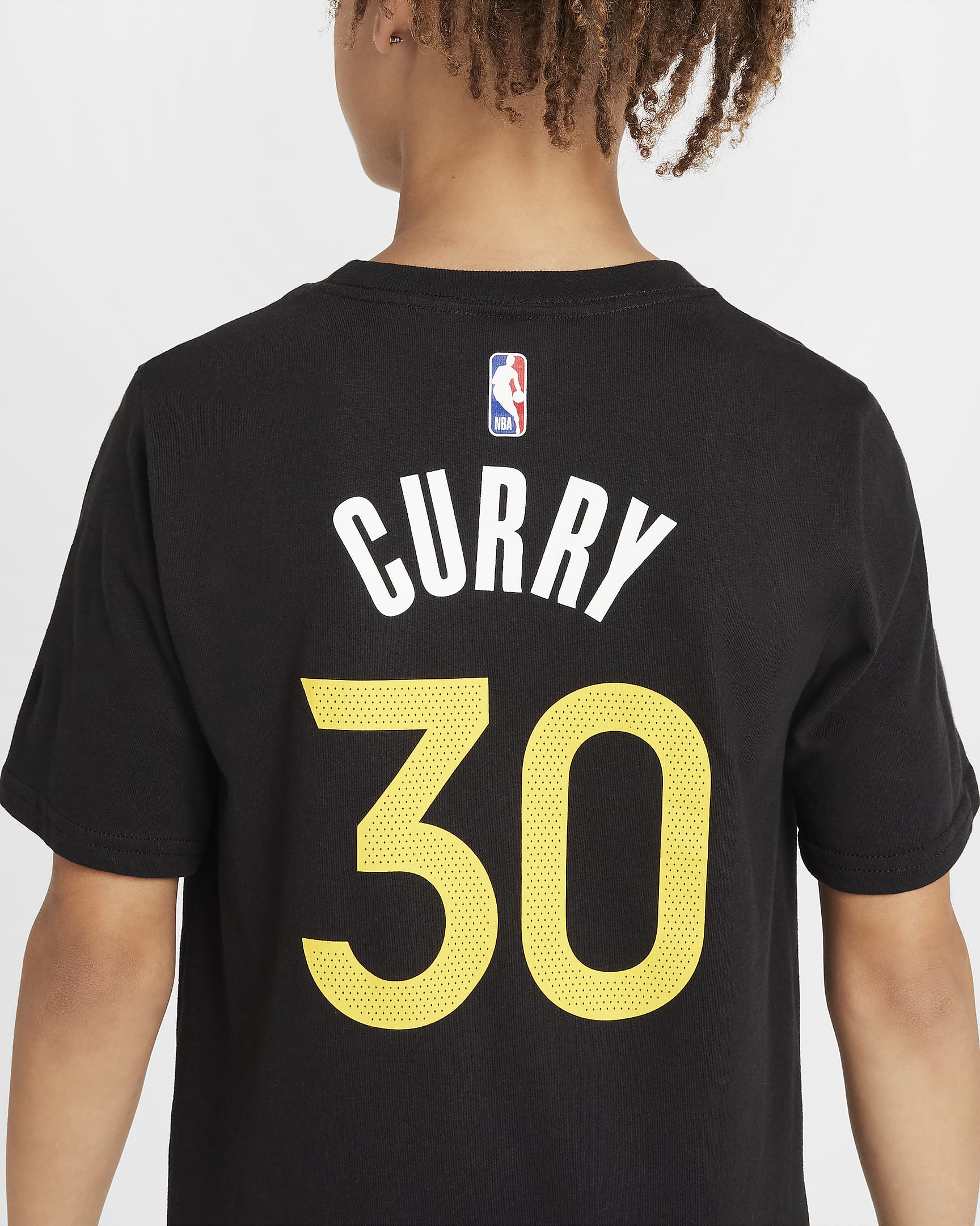 T-shirt NBA Nike Golden State Warriors City Edition Júnior - Preto