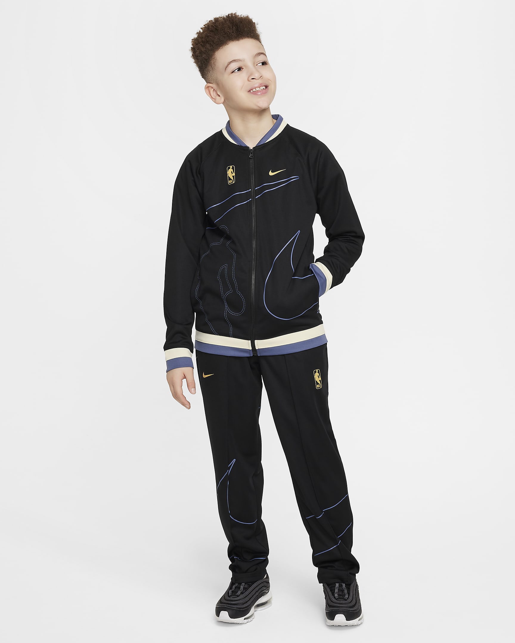 Team 31 Starting 5 Older Kids' Nike Dri-FIT NBA Tracksuit - Black