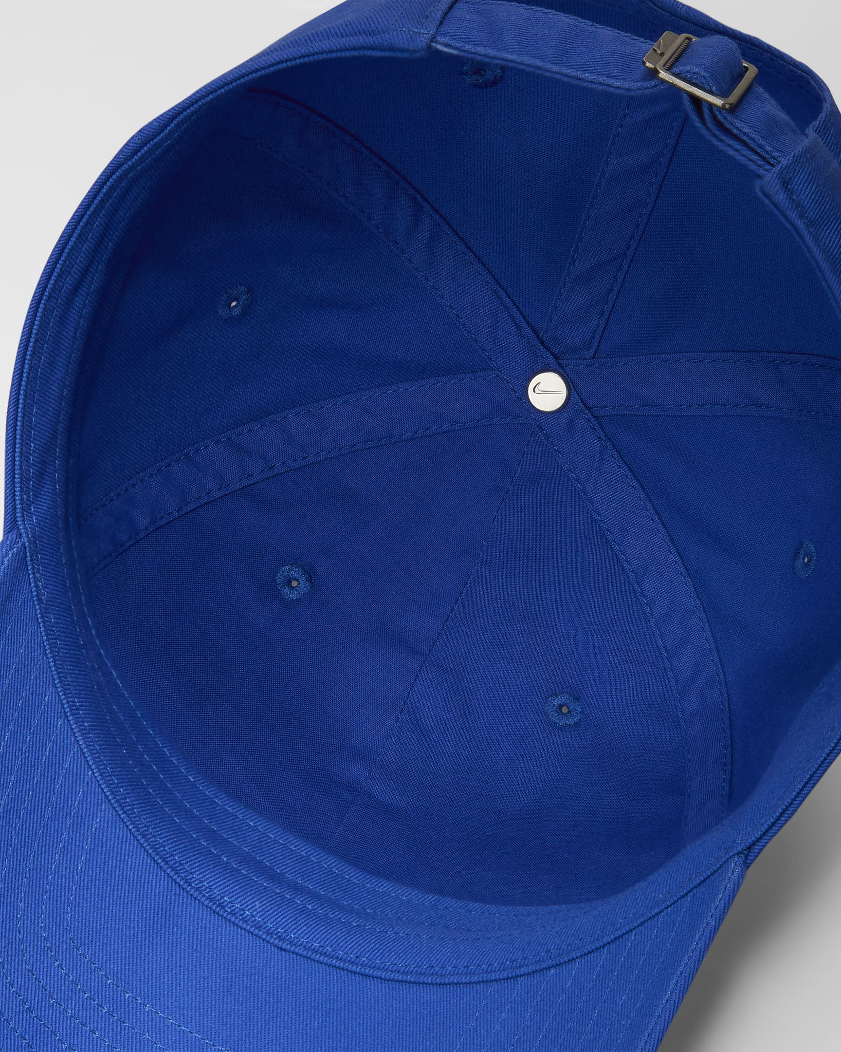 Nike Club Unstructured Futura Wash Cap - Game Royal/White