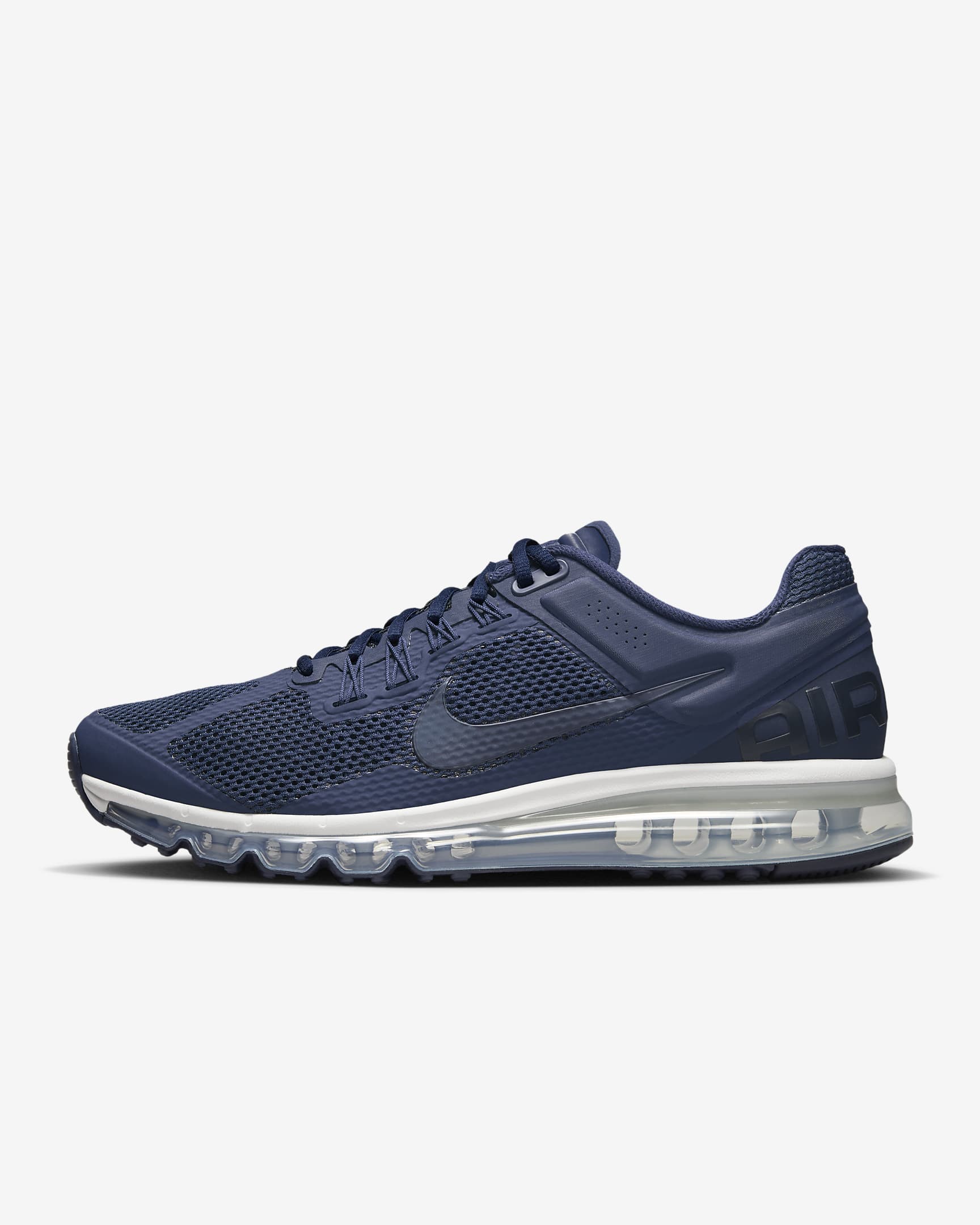 Nike Air Max 2013 Men's Shoes - College Navy/Summit White/Metallic Silver/Dark Obsidian