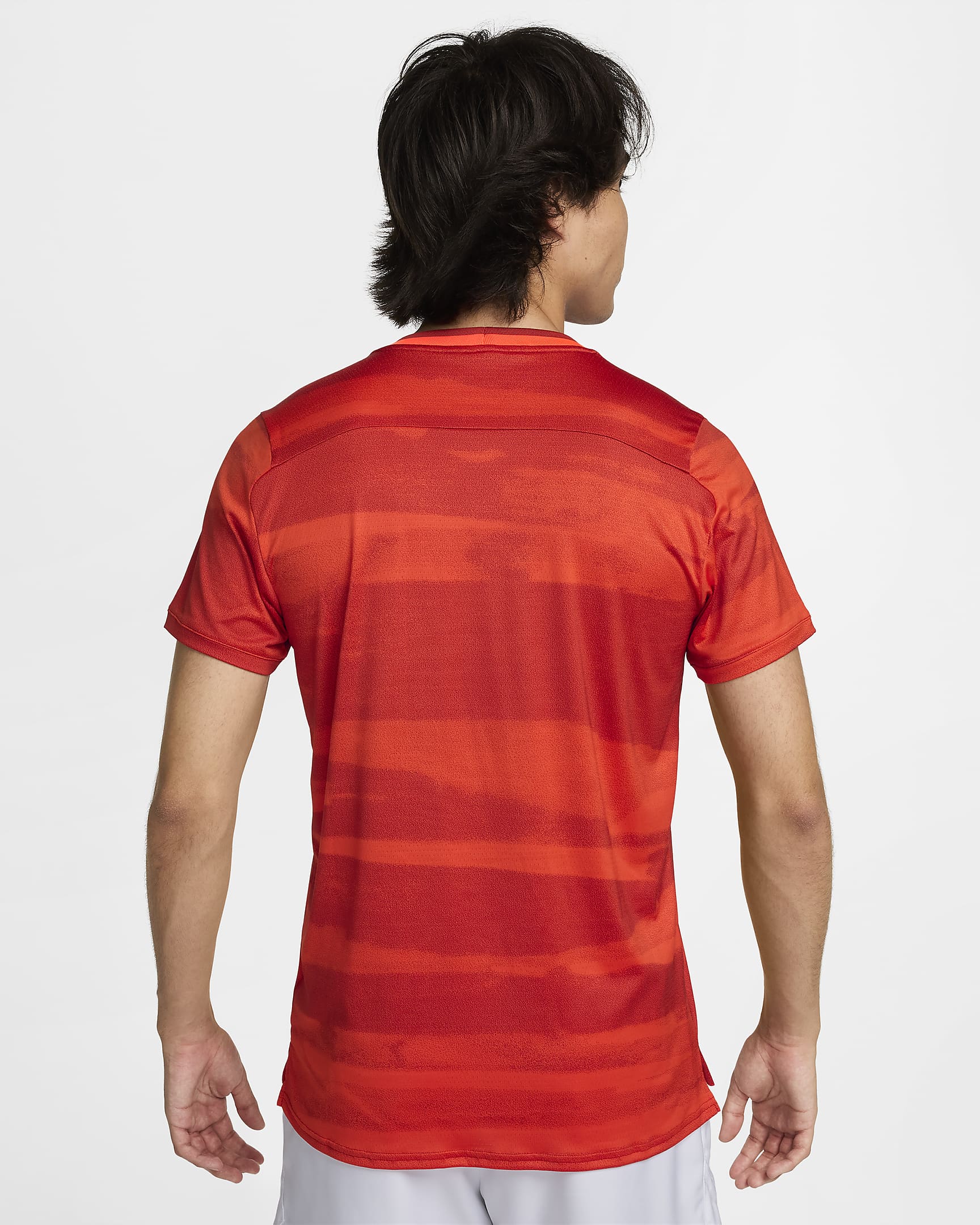 NikeCourt Advantage Dri-FIT-Tennisoberteil für Herren - Team Orange/Weiß