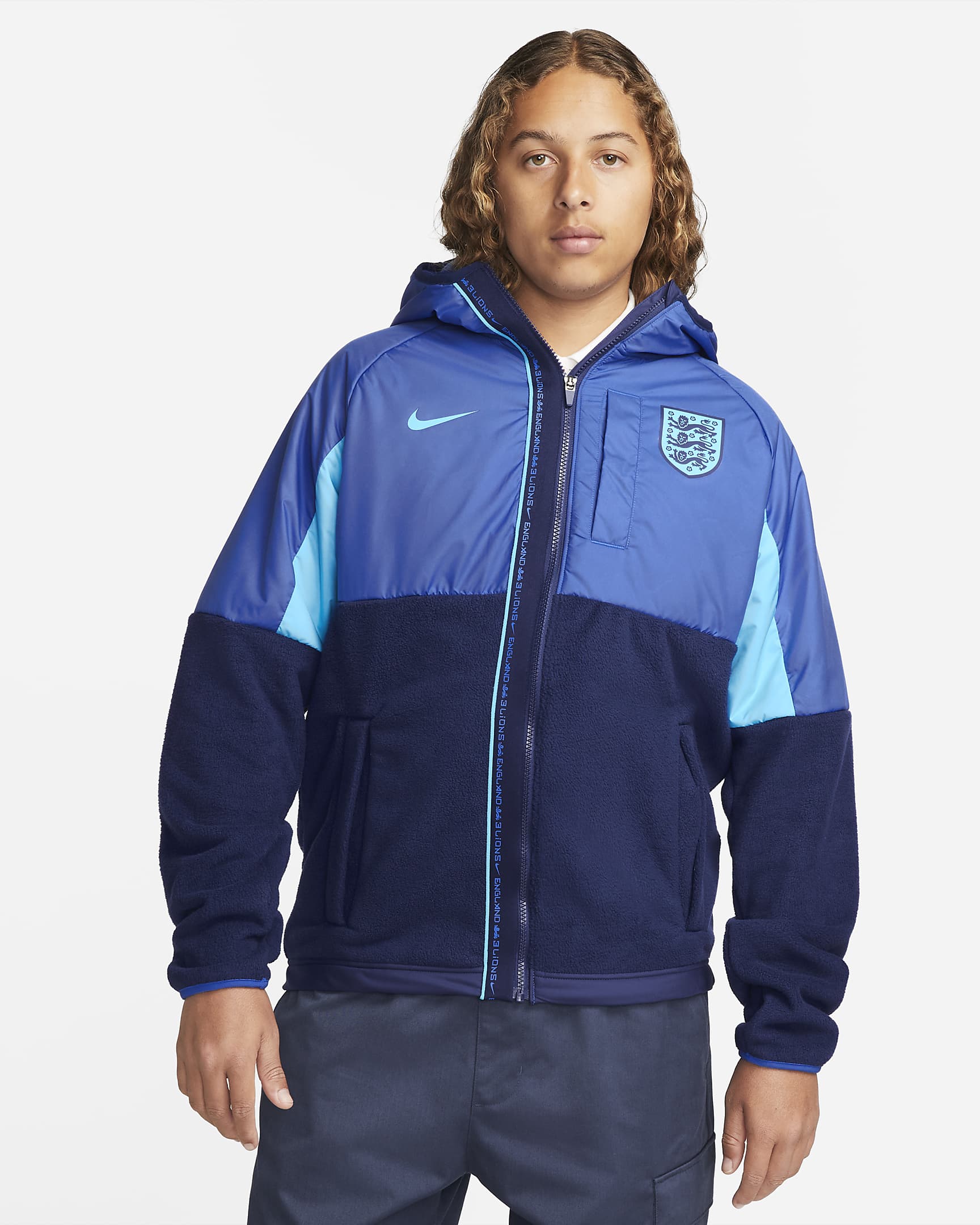 England AWF Men's Winterized Full-Zip Football Jacket. Nike NZ