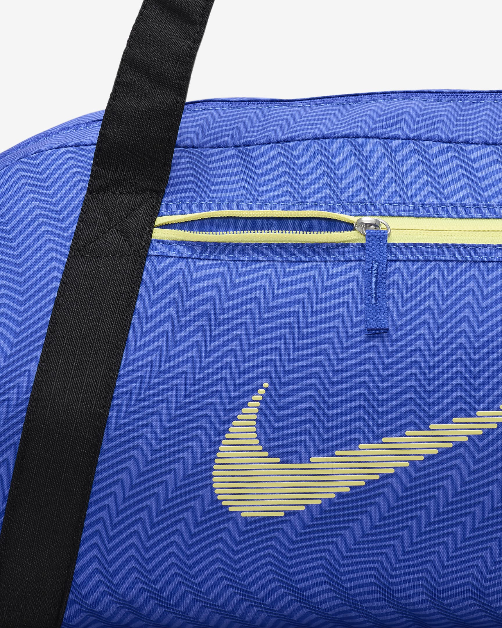 Nike Gym Club duffelbag til dame (24 L) - Hyper Royal/Svart/Light Laser Orange