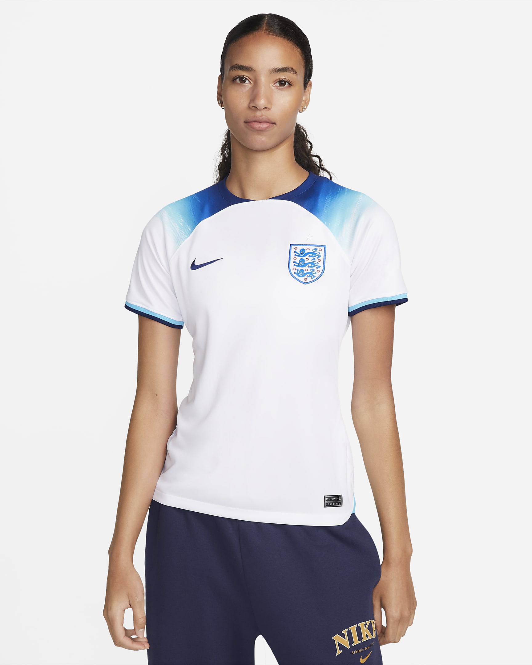England 2022/23 Stadium Home Women's Nike DriFIT Football Shirt. Nike NZ