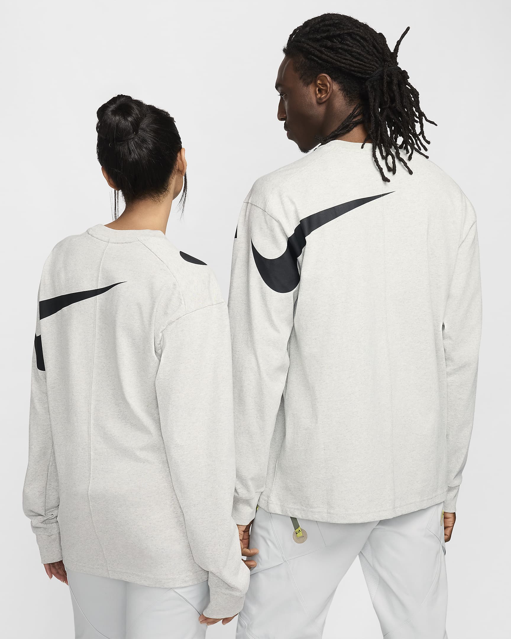 Nike ISPA Long-Sleeve Top - Grey Heather/Black