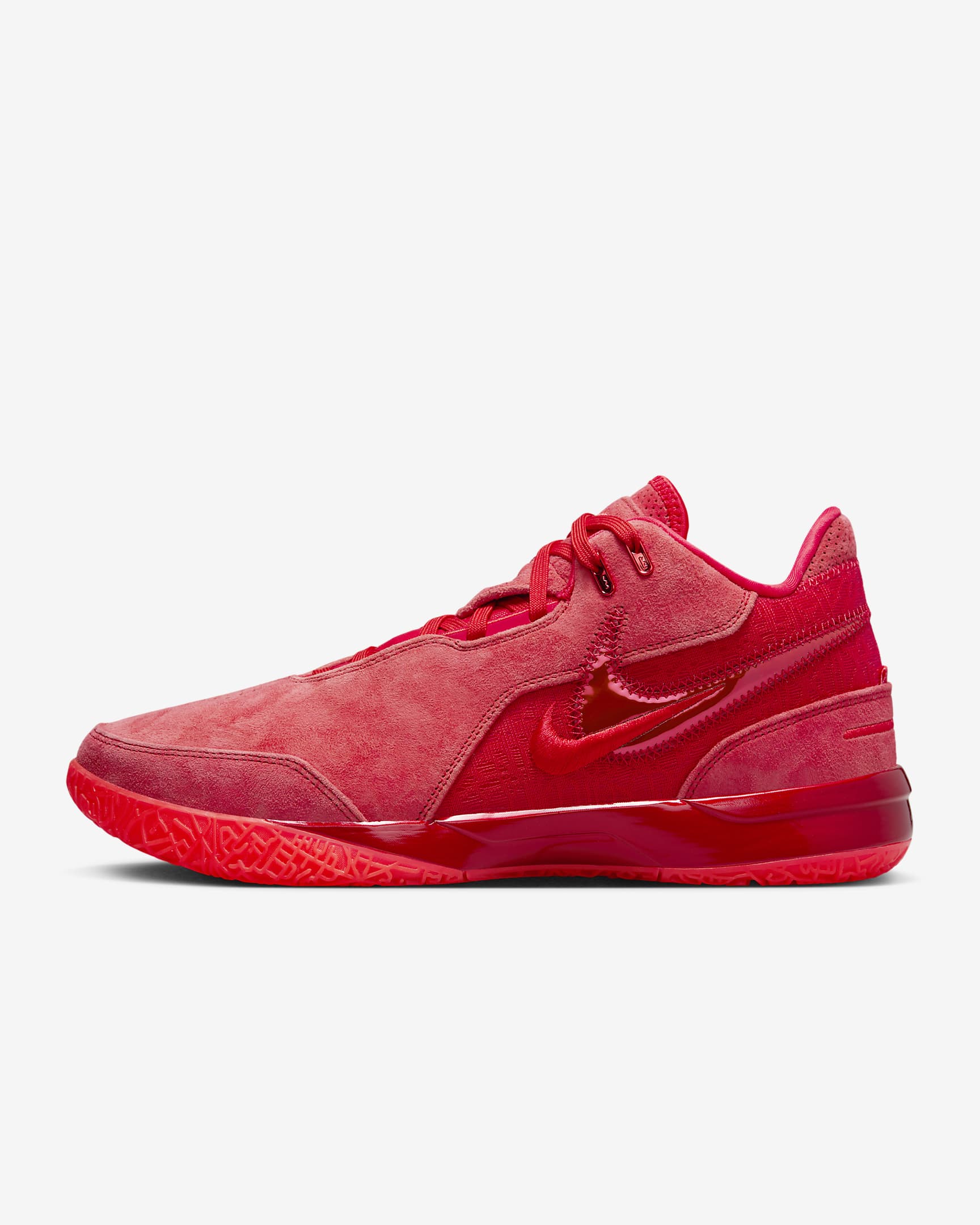 LeBron NXXT Gen AMPD Basketball Shoes - University Red/Bright Crimson