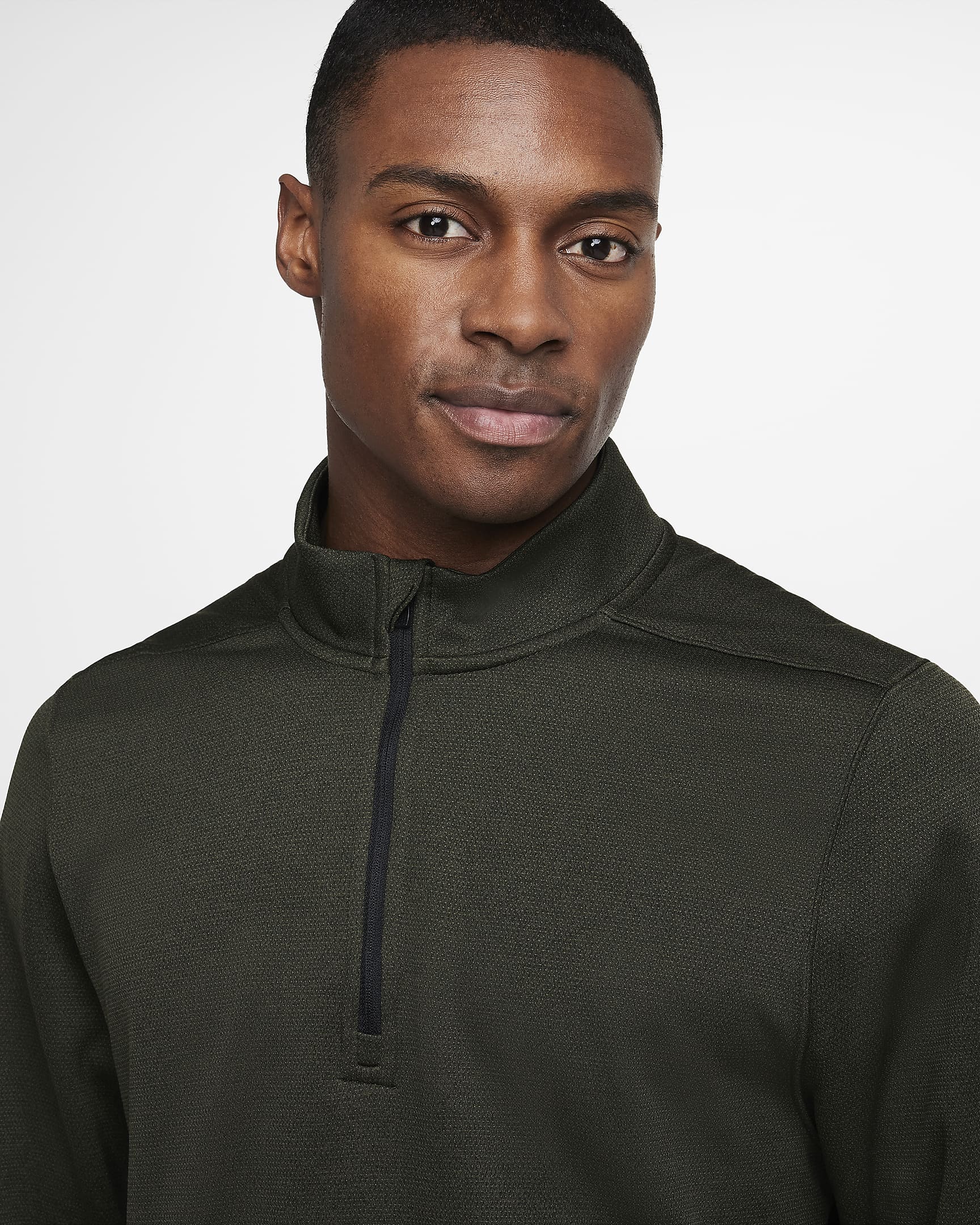 Nike Therma-FIT Victory Men's 1/4-Zip Golf Top - Cargo Khaki/Black