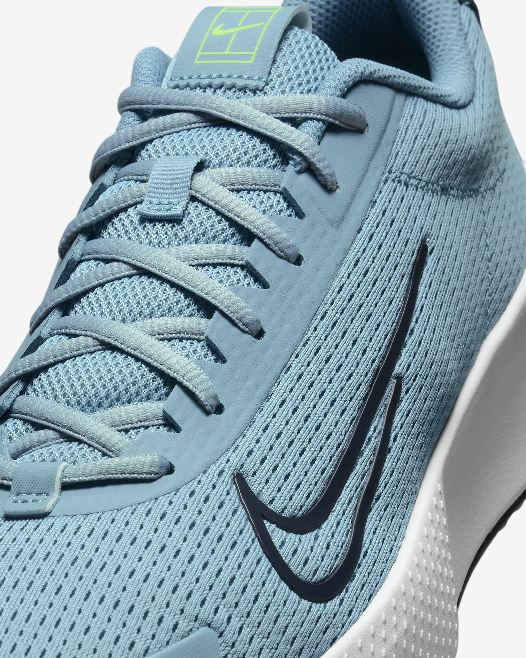 Tenis de tenis de cancha dura para hombre NikeCourt Vapor Lite 2 - Denim turquesa/Volt/Azul marino militar