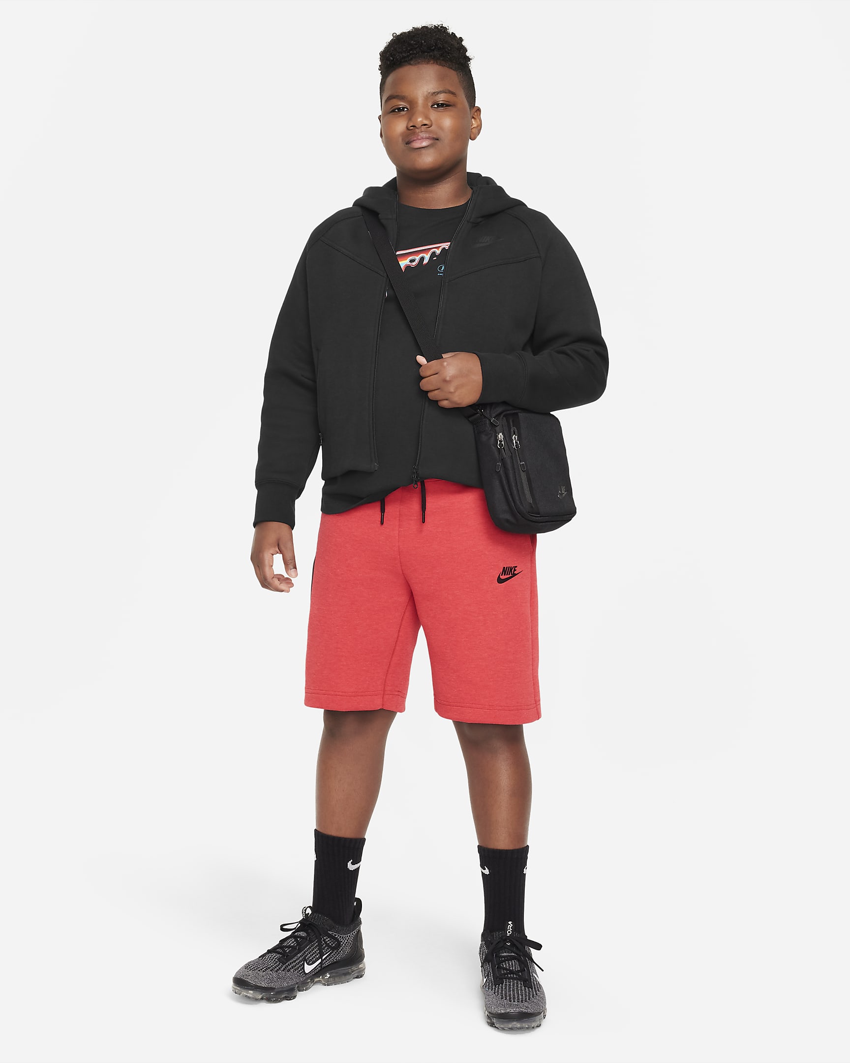 Nike Sportswear Tech Fleece Big Kids' (Boys') Shorts (Extended Size ...