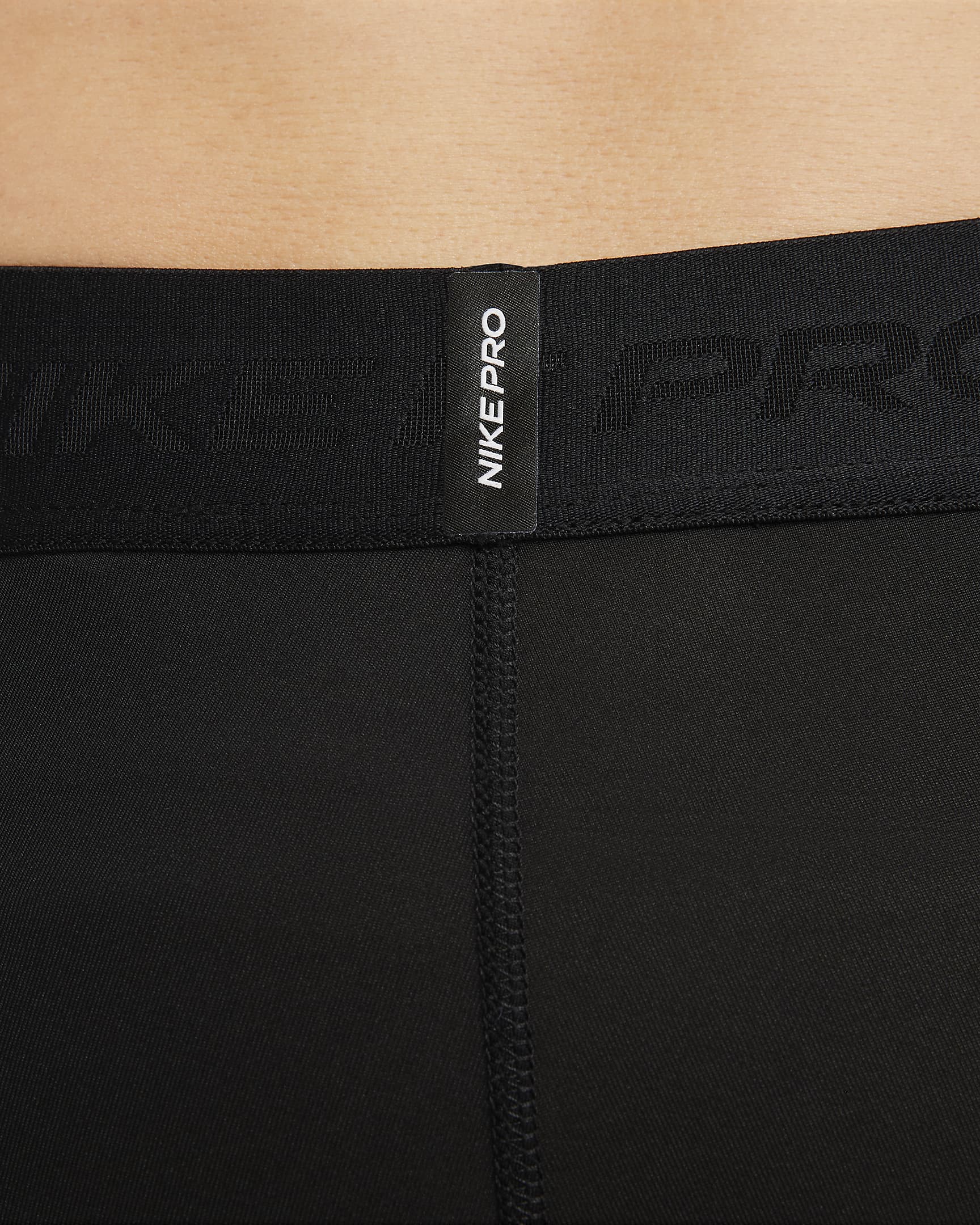 Fitnesstights Nike Pro Dri-FIT i 3/4-längd för män - Svart/Vit