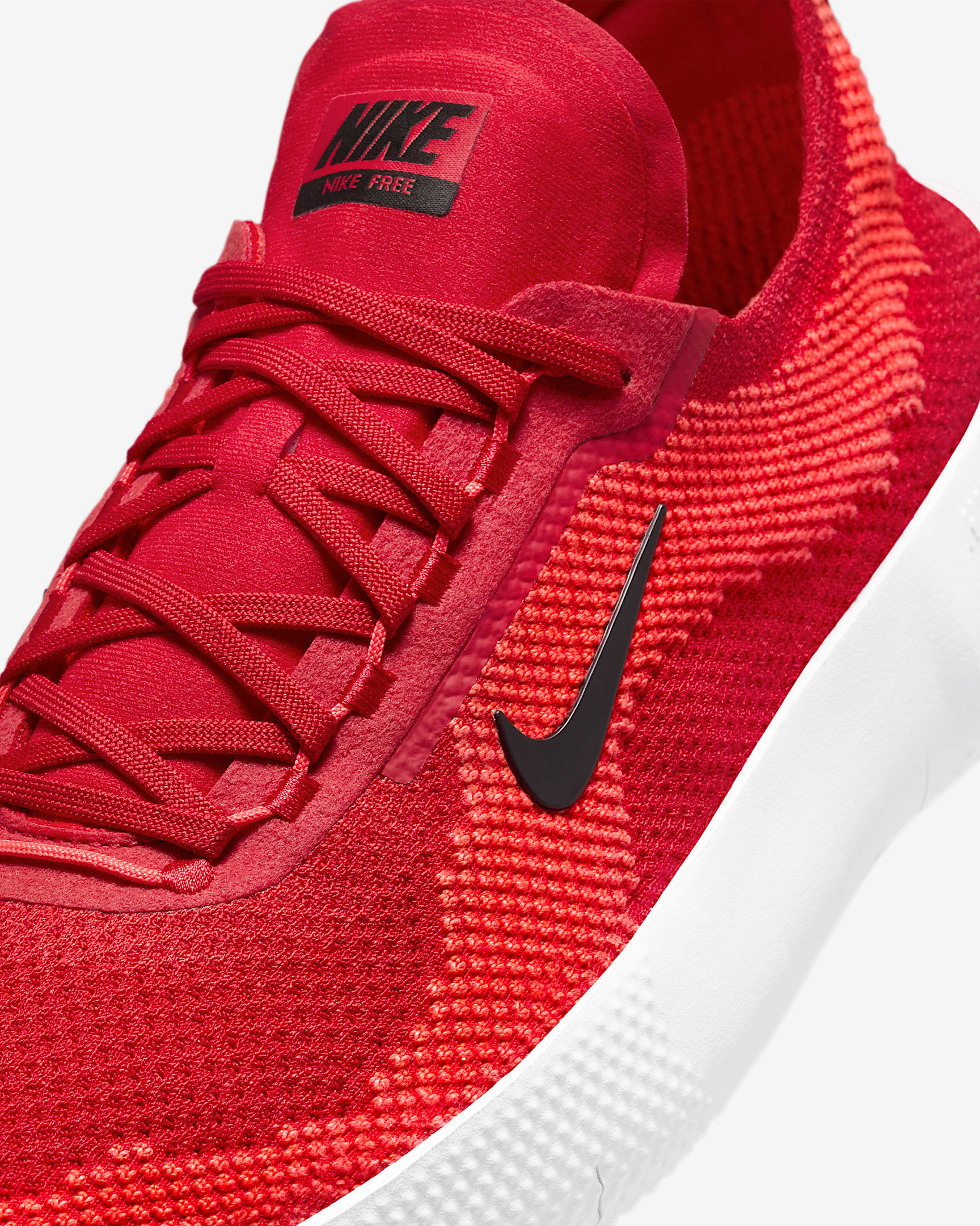 Nike Free 2025 Men's Road Running Shoes - University Red/Bright Crimson/Black