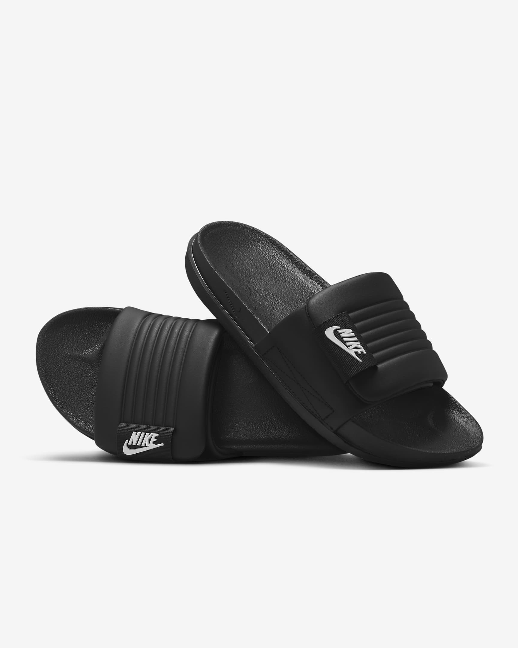 Nike Offcourt Adjust Women's Slides - Black/Black/White