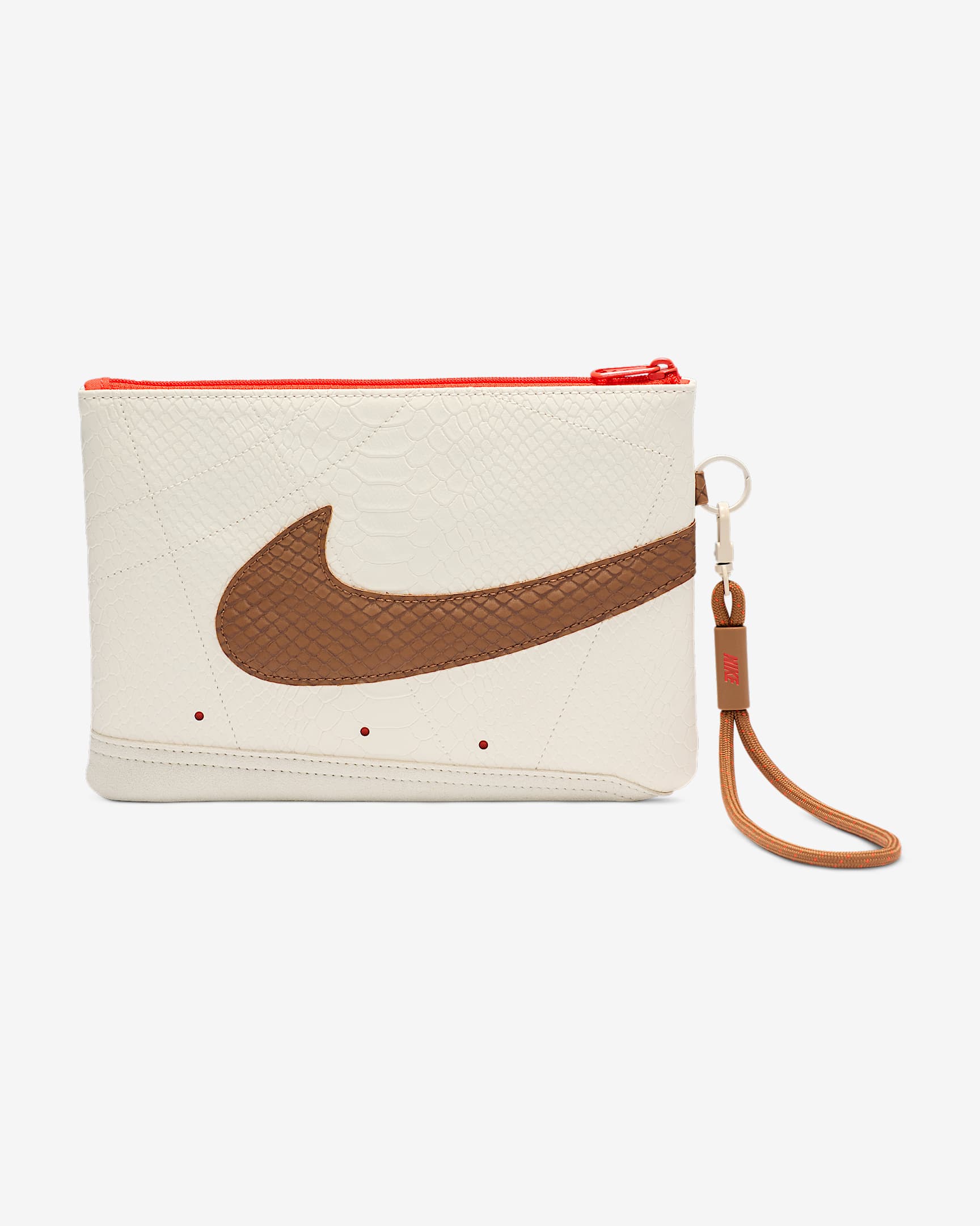 Nike Blazer große Handgelenktasche - Pale Ivory/Picante Red/Light British Tan