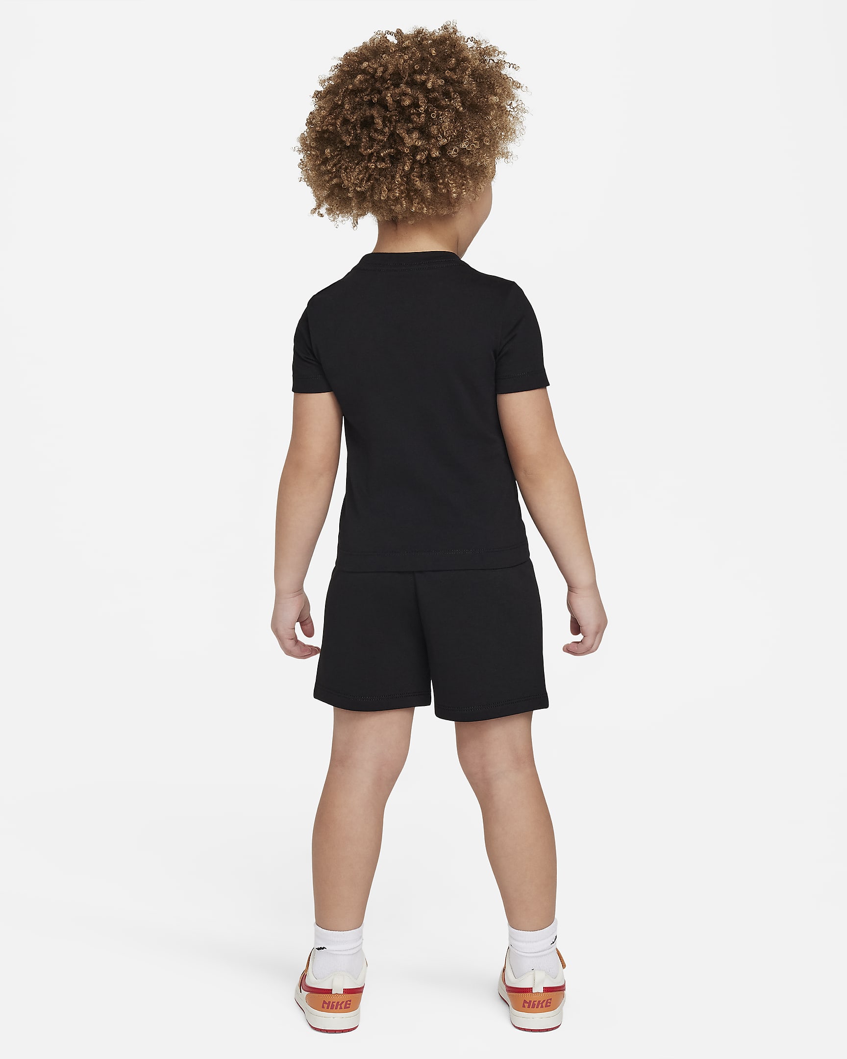 Nike Club Toddler Knit Shorts Set - Black/White