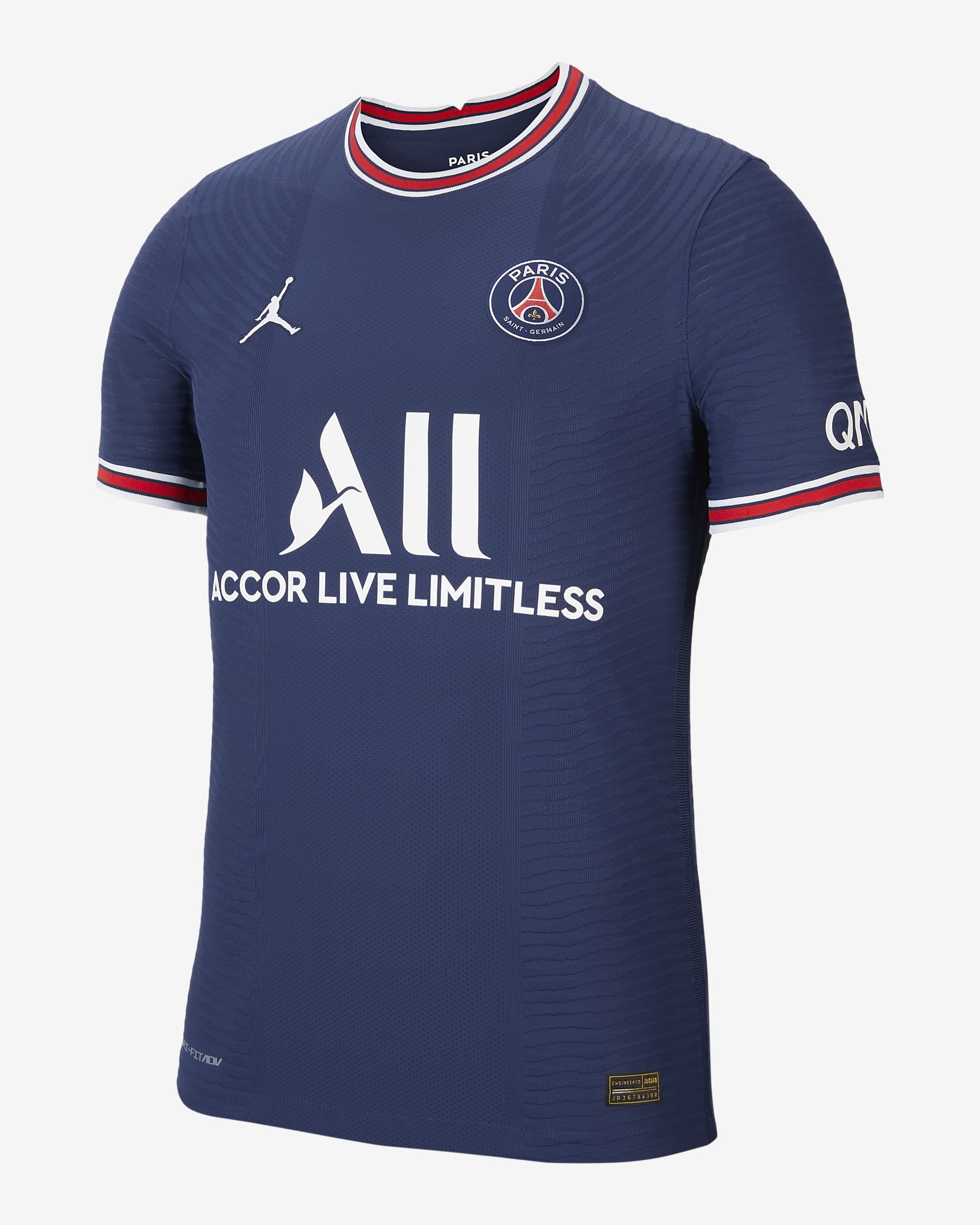 パリ サンジェルマン 2021/22 マッチ ホーム メンズ ナイキ Dri-FIT ADV サッカーユニフォーム - ミッドナイトネイビー/ユニバーシティレッド/ホワイト