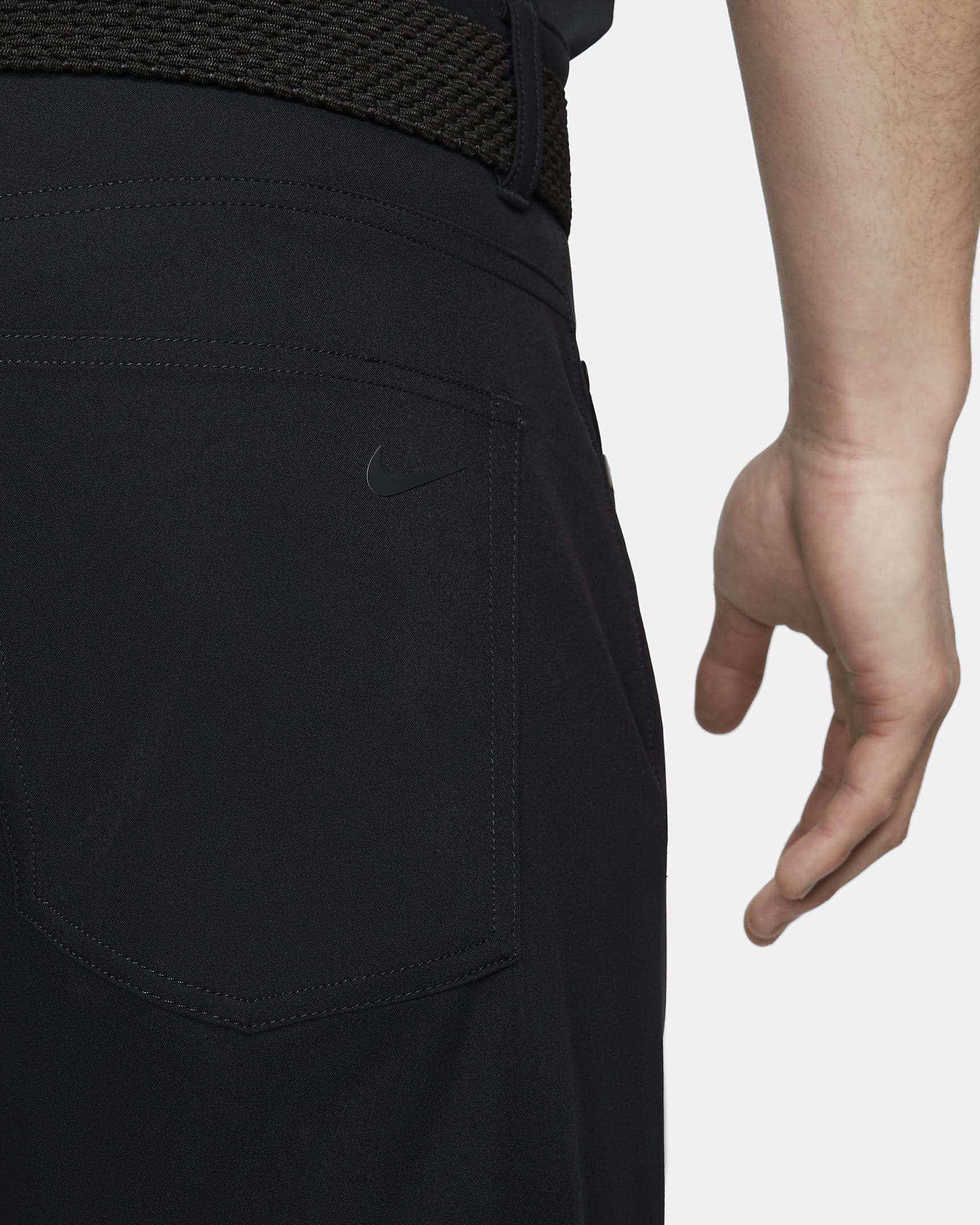 Nike Tour Men's 5-Pocket Slim Golf Trousers - Black/Black