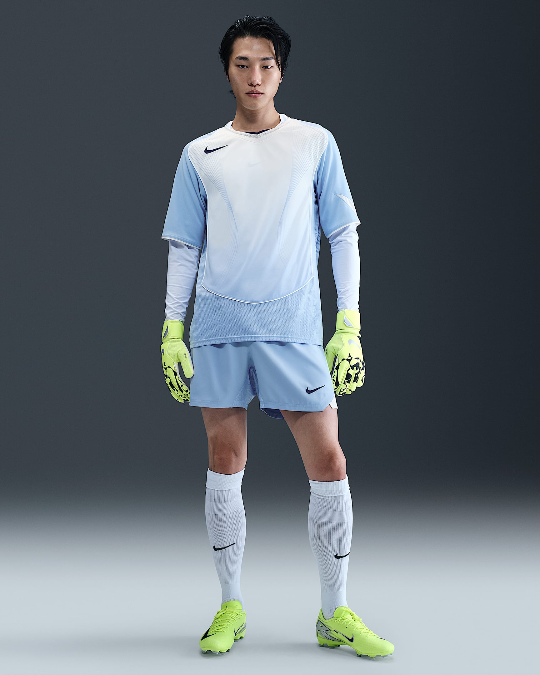 Shorts de fútbol Dri-FIT para hombre Nike Total 90 - Aluminio/Vela/Azul vacío