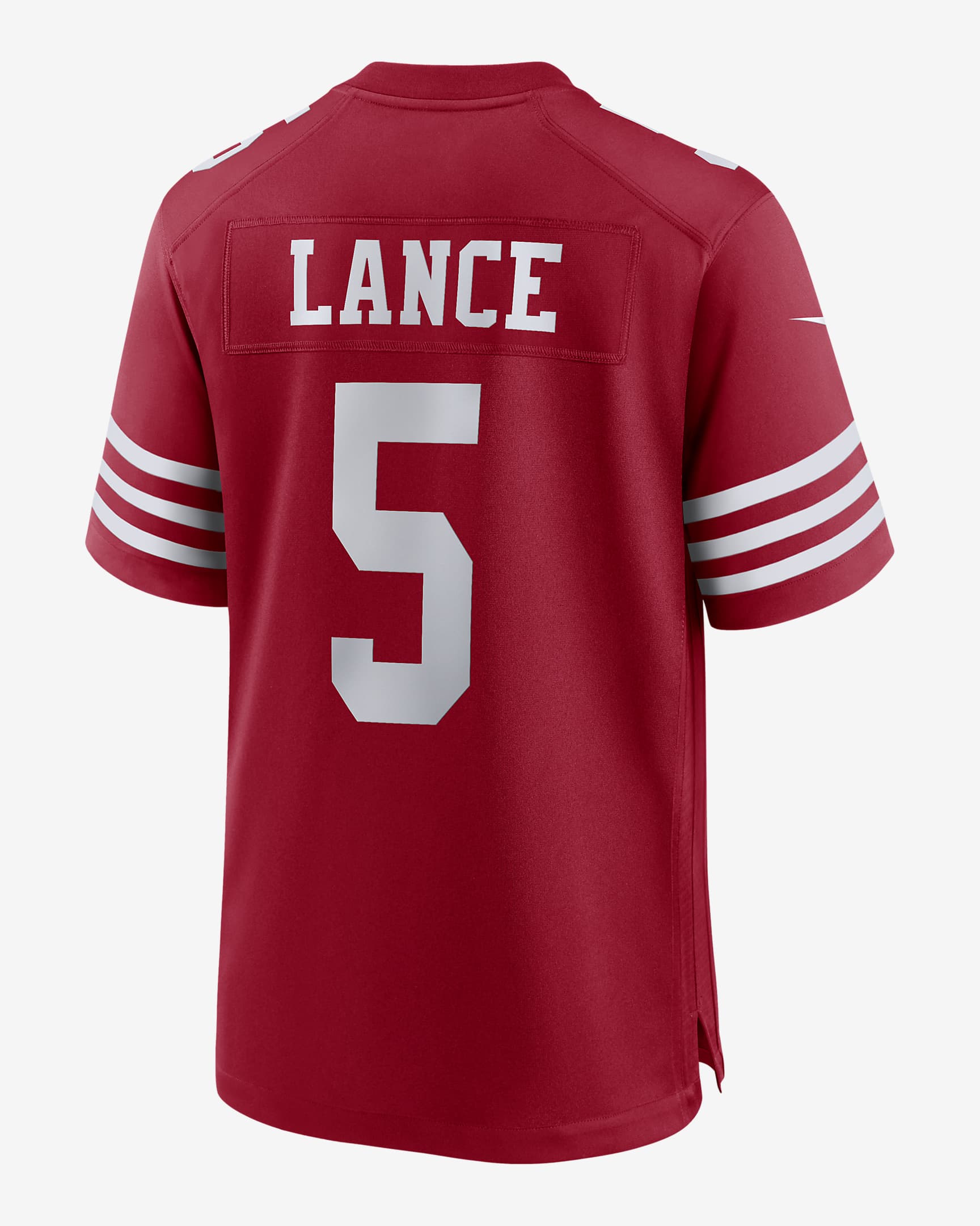 NFL San Francisco 49ers (Trey Lance) Men's Game Football Jersey. Nike.com