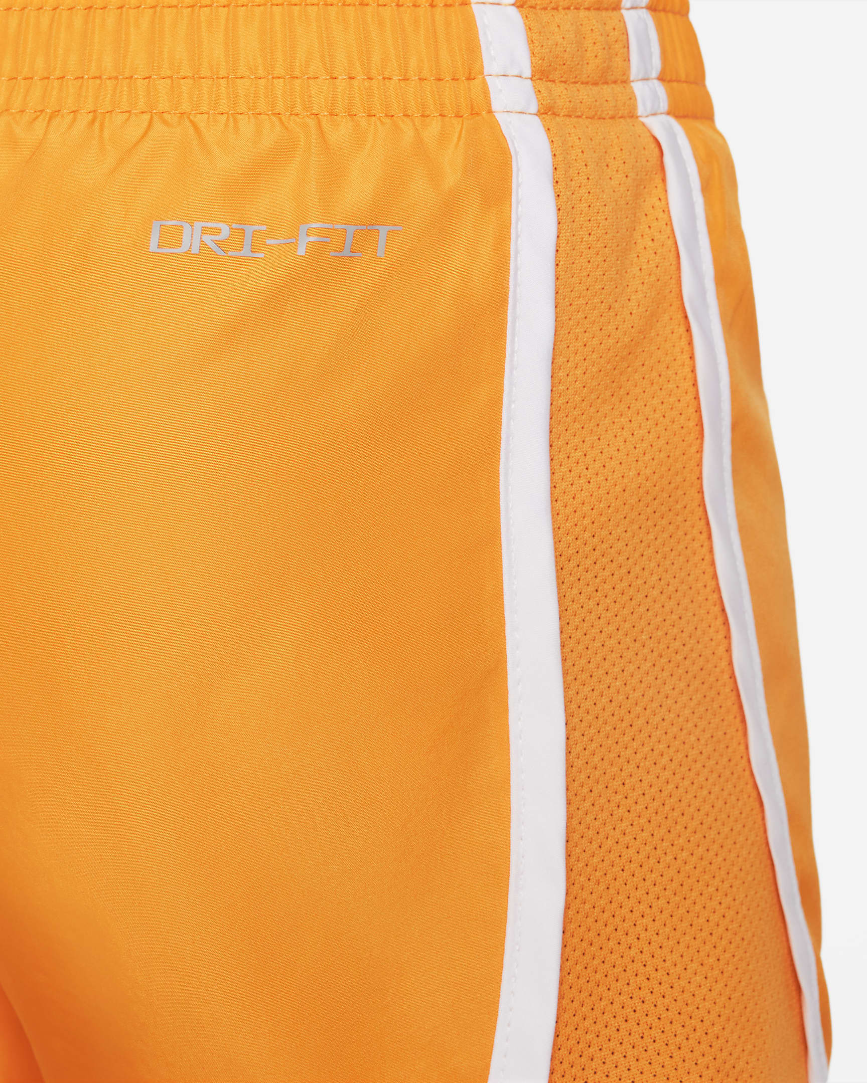 Nike Dri-FIT Tempo Little Kids' Shorts - Vivid Orange/White