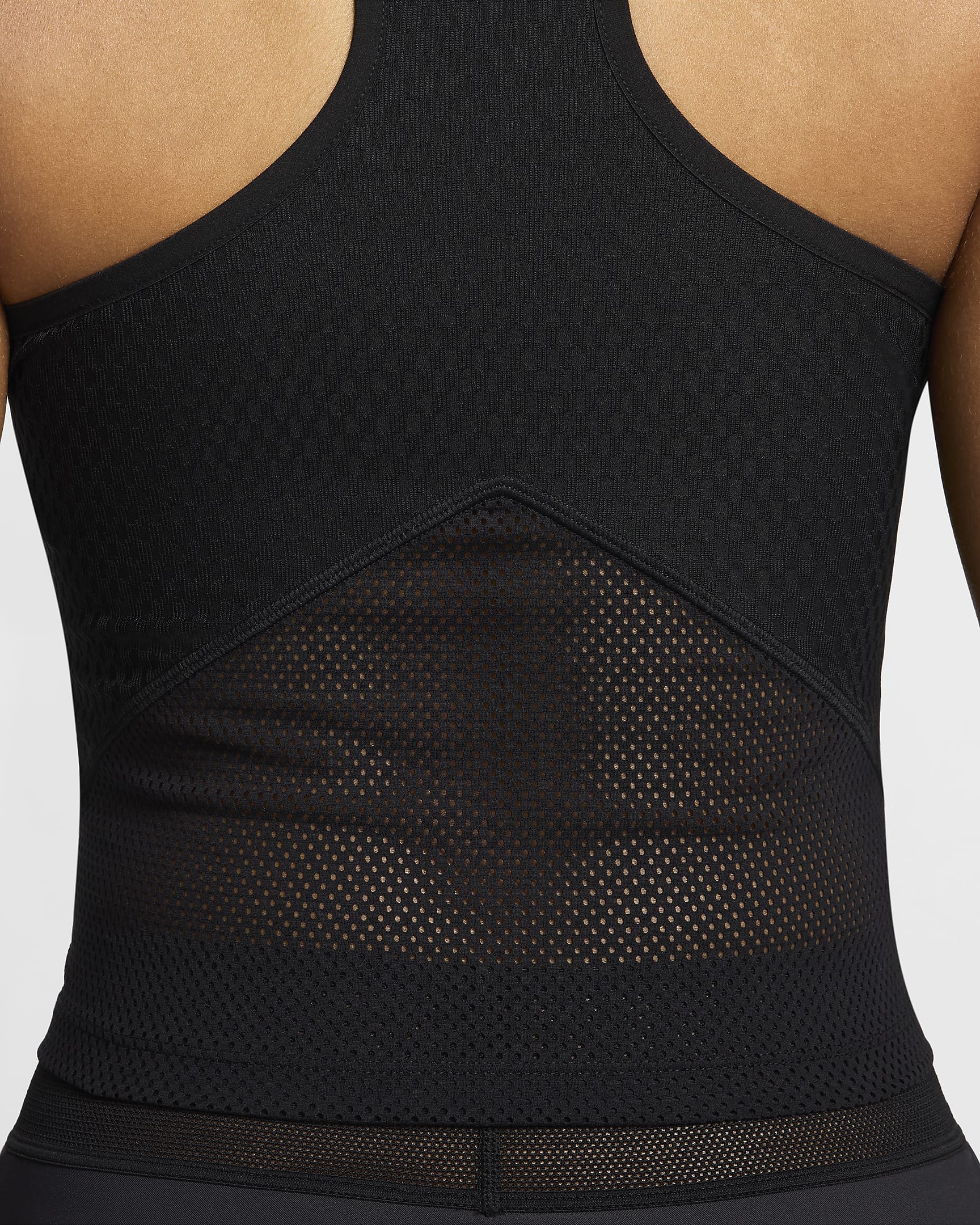 NikeCourt Slam Women's Tank Top - Black/Black/Black/Light Wild Mango