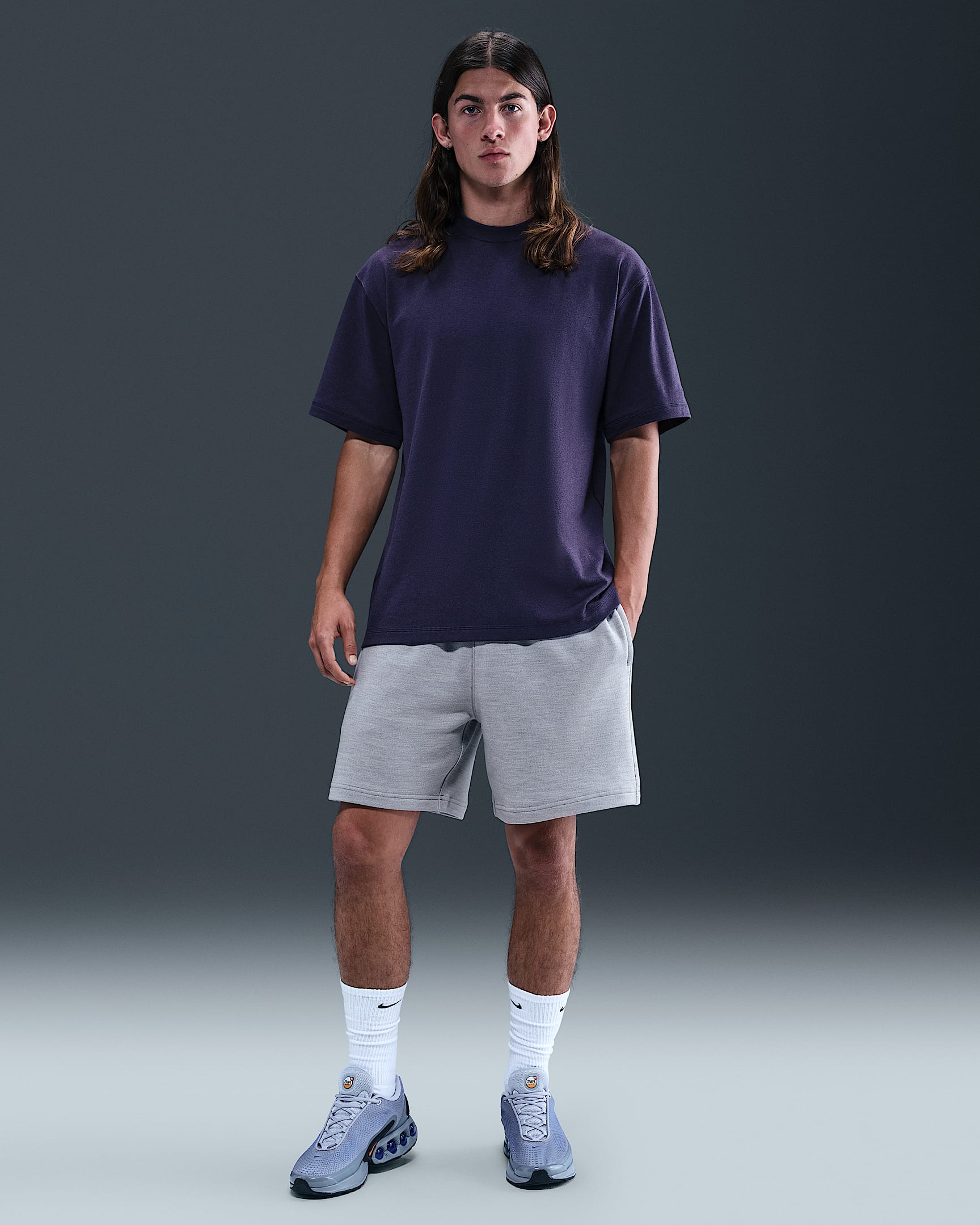 Nike Wool Classics Fleece Shorts - Matte Silver