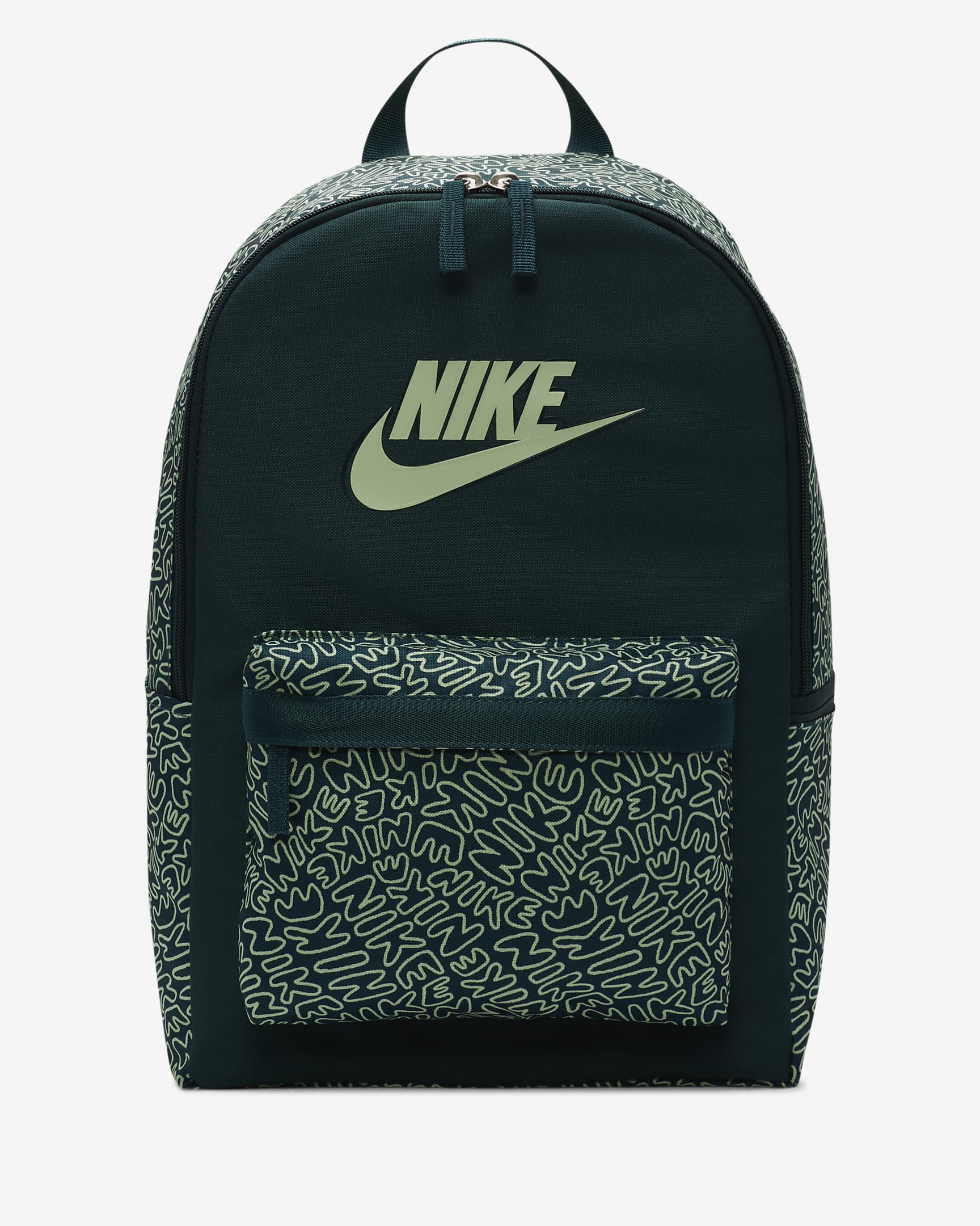 Nike Heritage Backpack (25L) - Deep Jungle/Honeydew/Honeydew