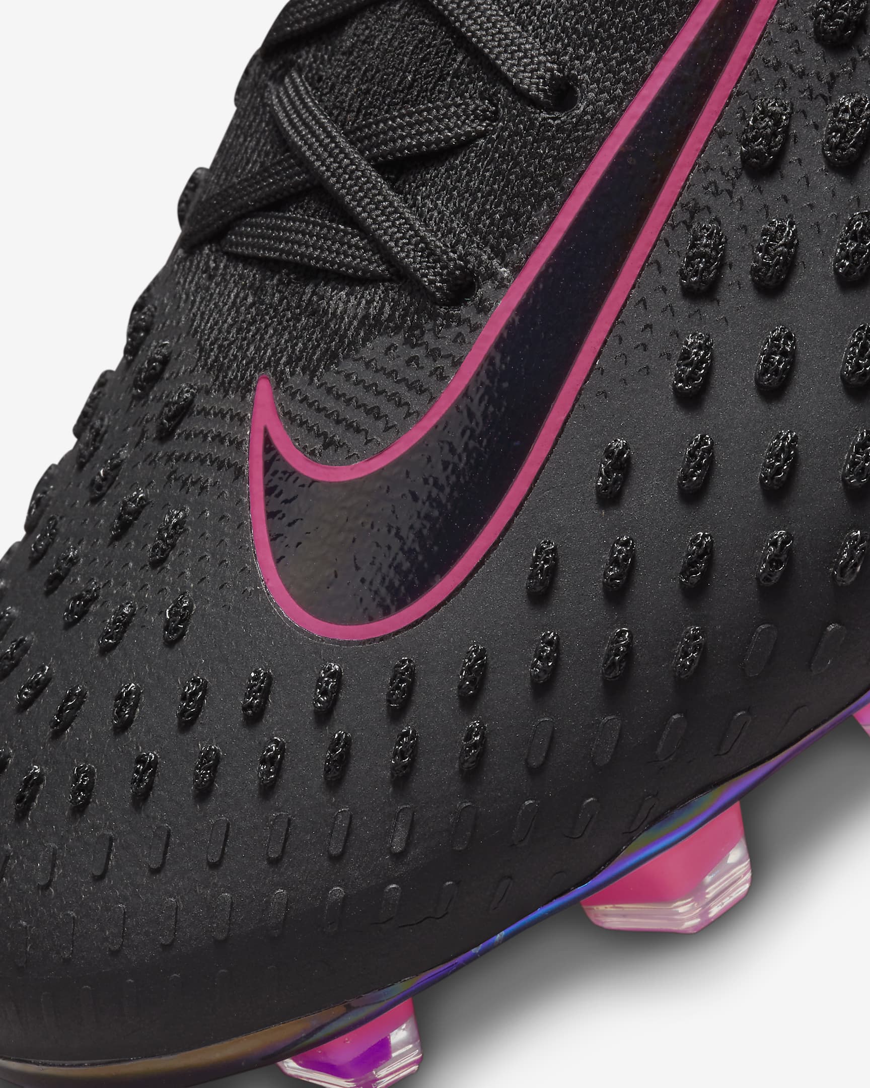 Nike Phantom Ultra Venom Firm-Ground Football Boots - Black/Pink Blast/Black