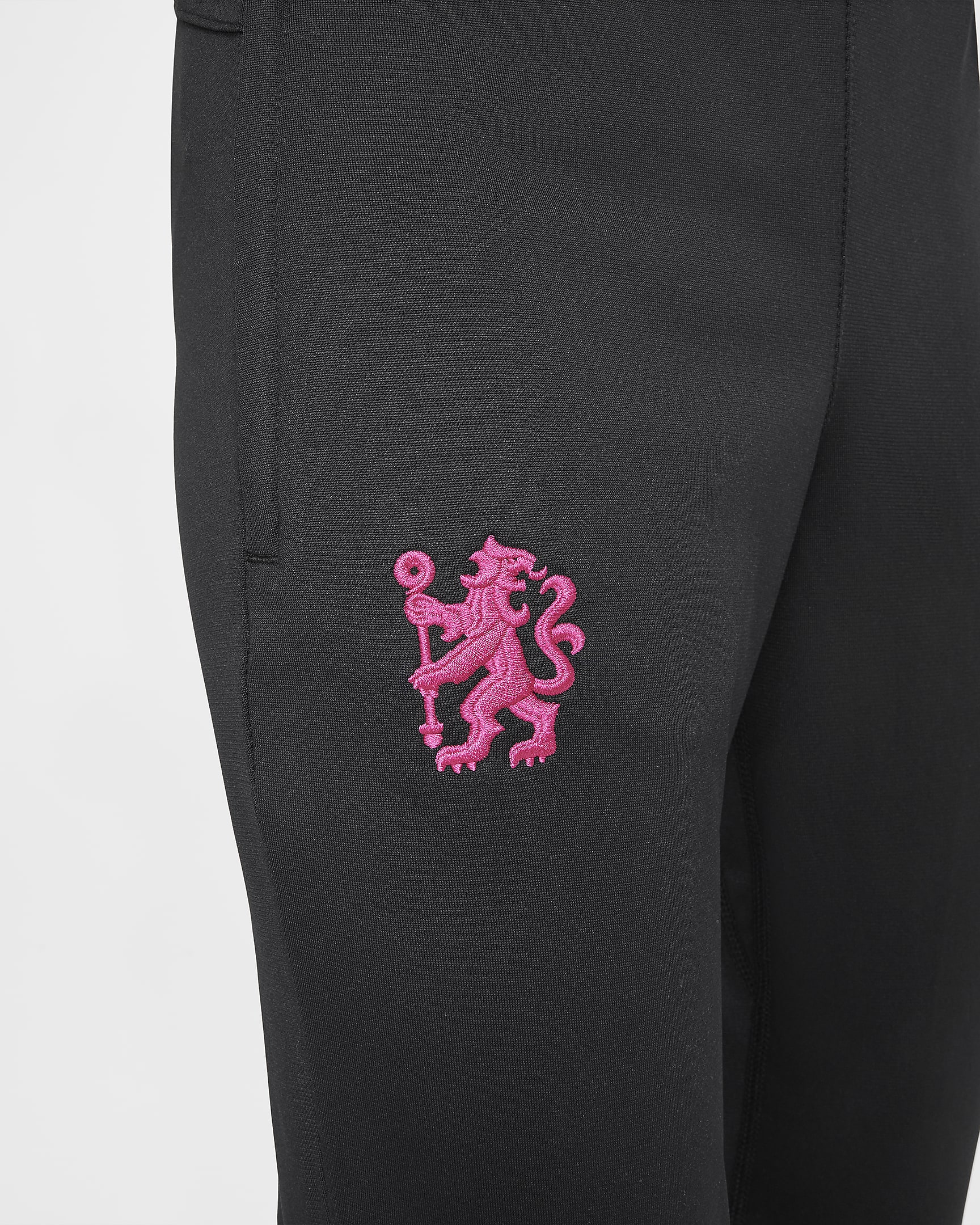 3e survêtement de foot en maille Nike Dri-FIT Chelsea FC Strike pour ado - Pink Prime/Noir/Noir/Noir